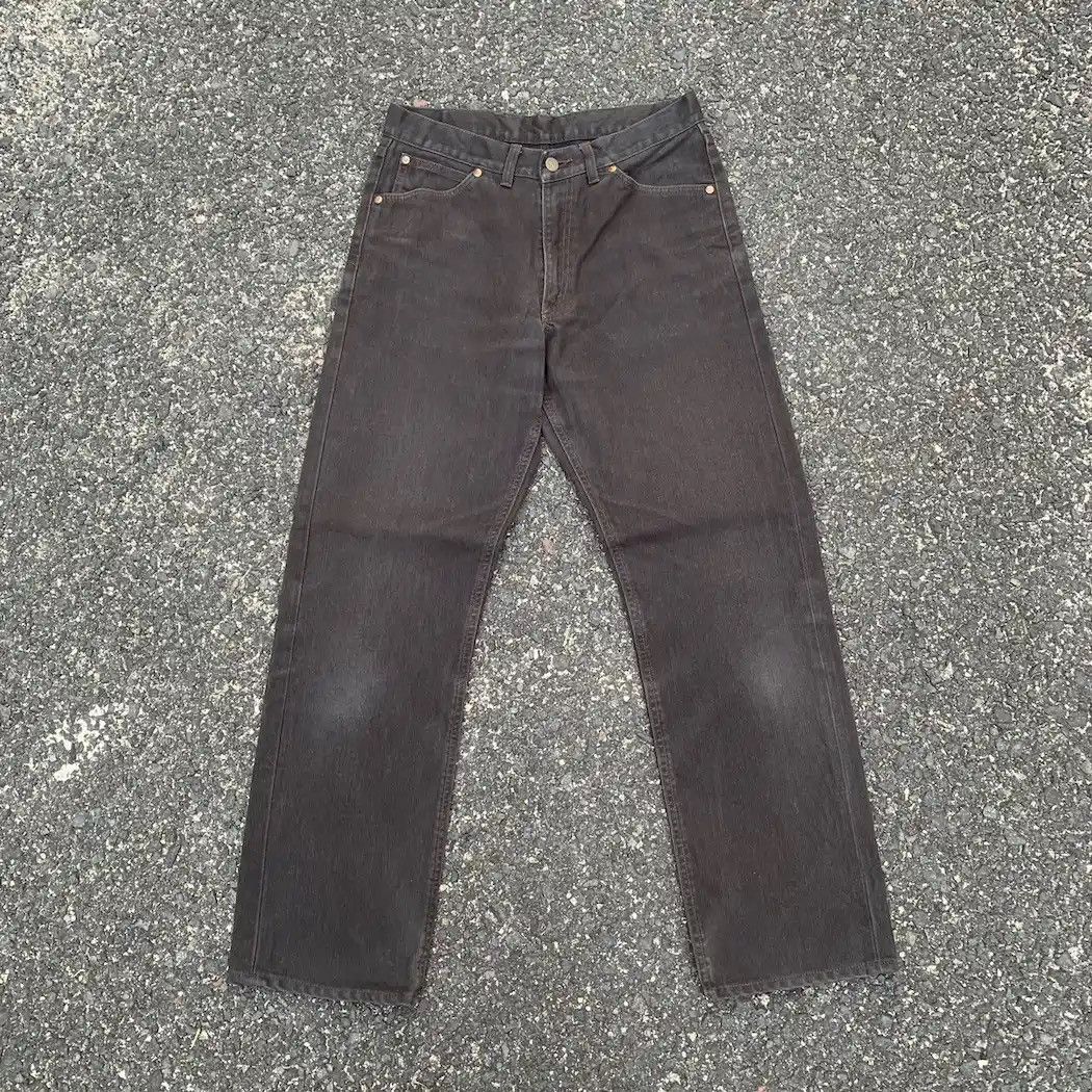 Japanese Brand Vintage Lee Japan Black Faded Trousers Hickory Pants Size US 29 - 1 Thumbnail