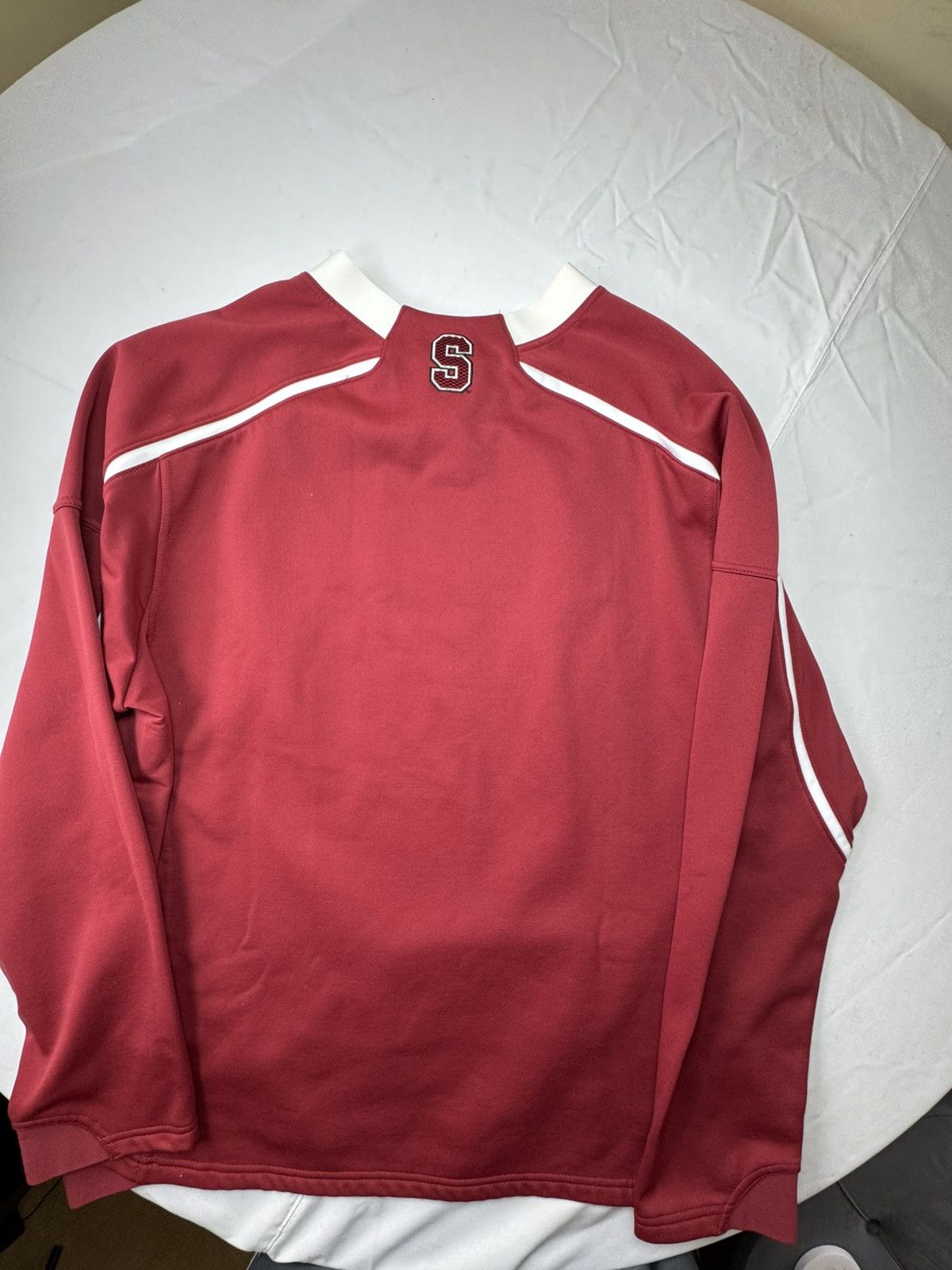 Nike Nike Stanford Cardinal Red Long Sleeve Team Warm-Up Pullover Size US XL / EU 56 / 4 - 6 Thumbnail
