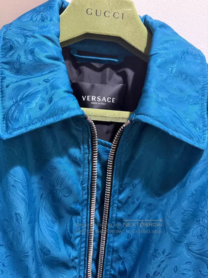 Versace Versace Lake blue bomber jacket Size M / US 6-8 / IT 42-44 - 2 Thumbnail