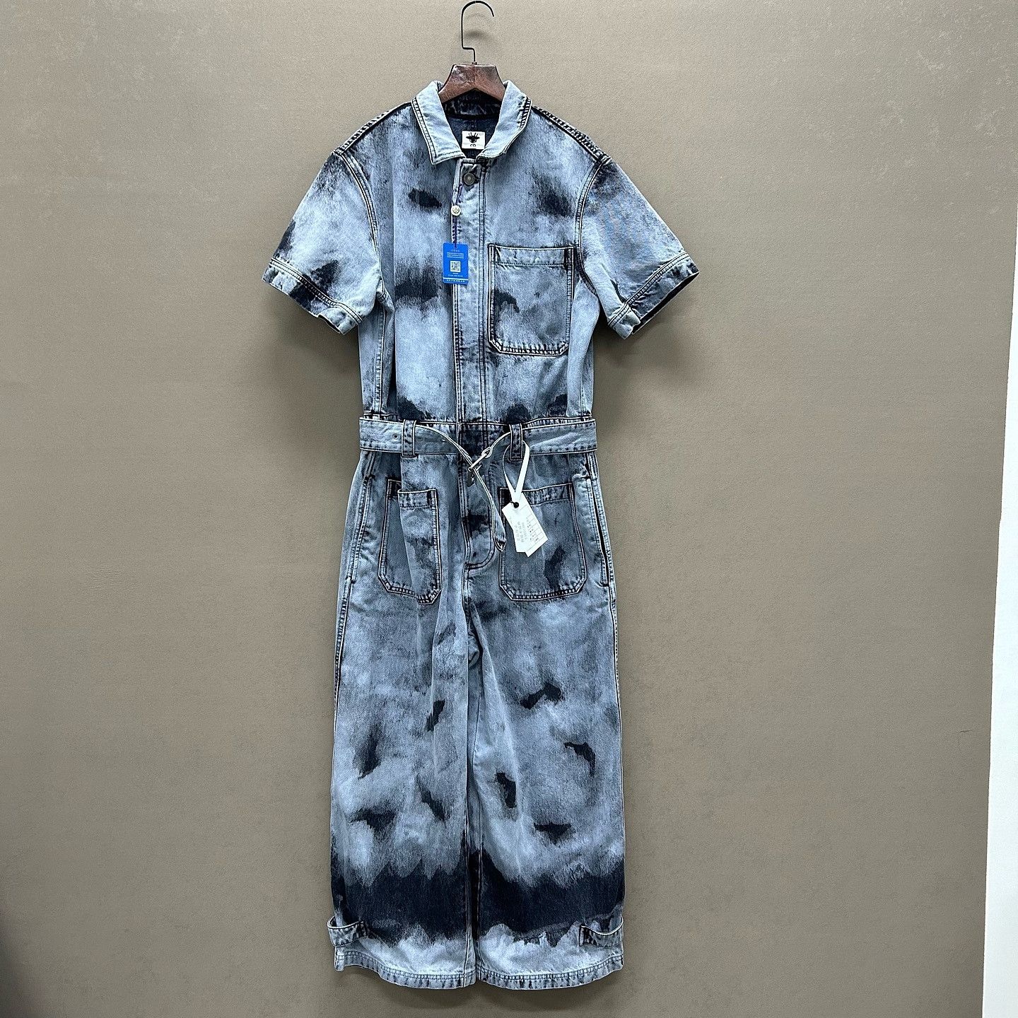 Dior Dior Tie-Dye Denim Jumpsuit Size 36 Size 26" / US 2 / IT 38 - 1 Thumbnail