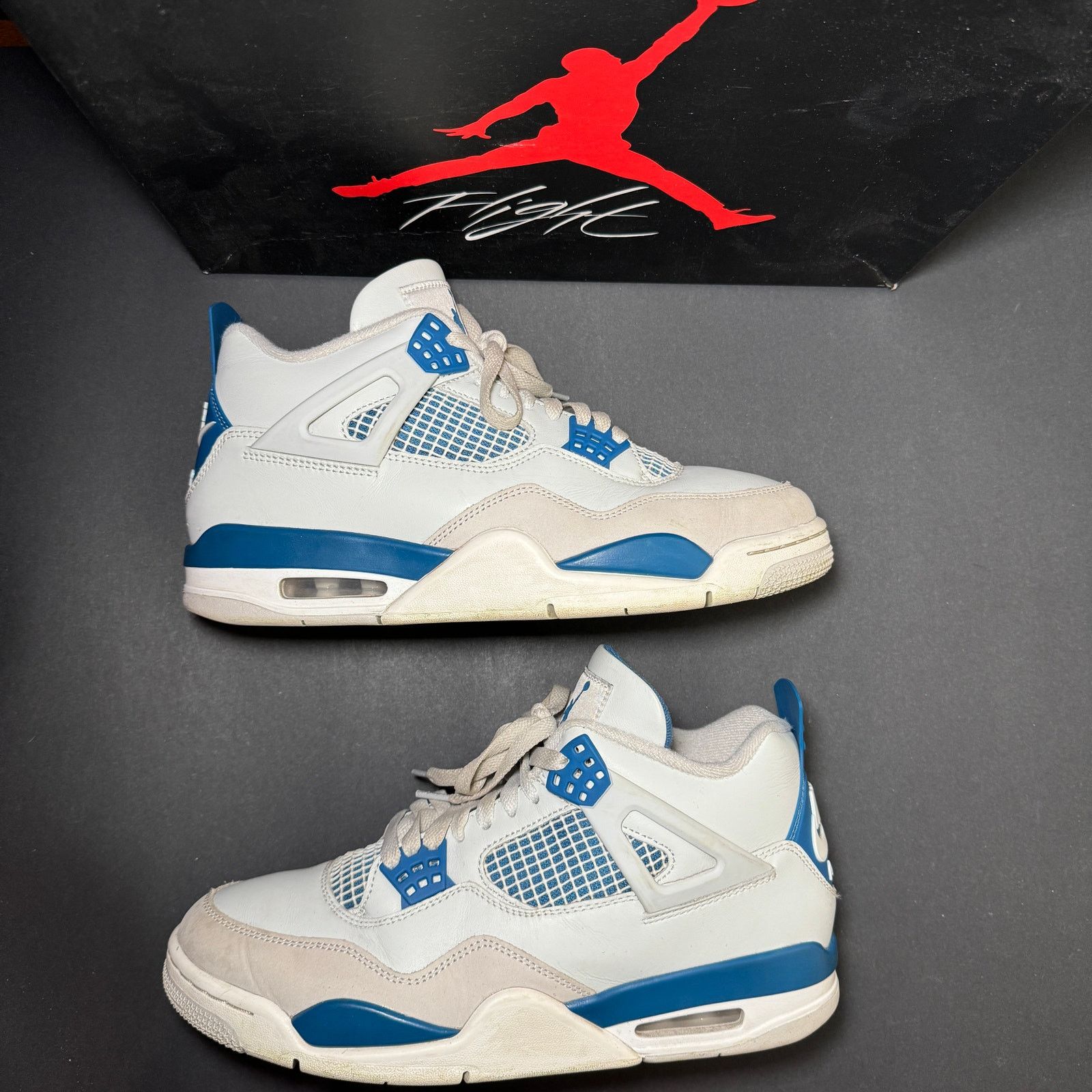 Jordan Brand × Nike Size 9.5 - Air Jordan 4 Retro Military Blue 2024 Men's Shoes Size US 9.5 / EU 42-43 - 2 Thumbnail