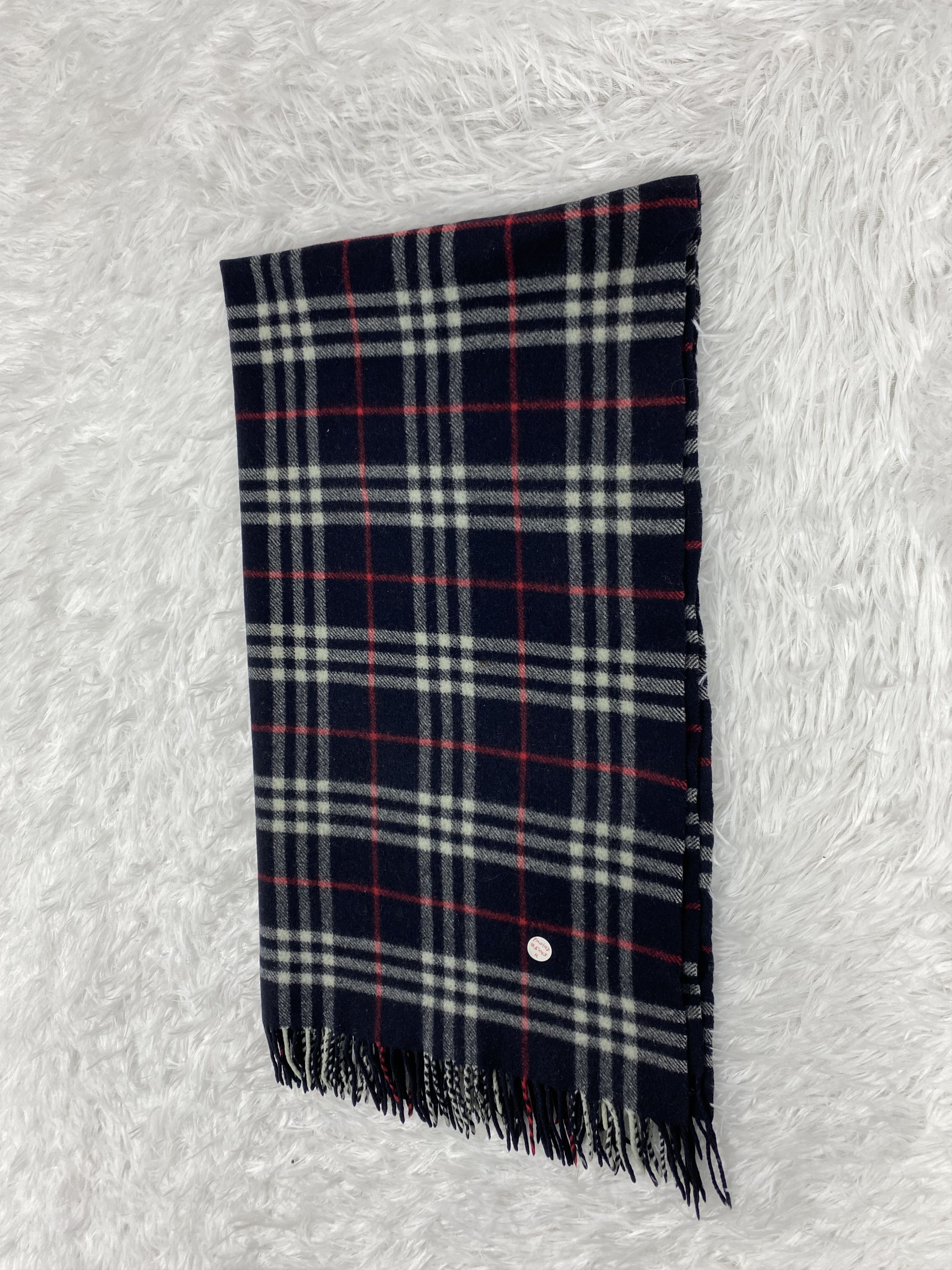 Japanese Brand Vintage Wide Cashmere Scarf / Muffler Neckwear PM0148 Size ONE SIZE - 5 Thumbnail