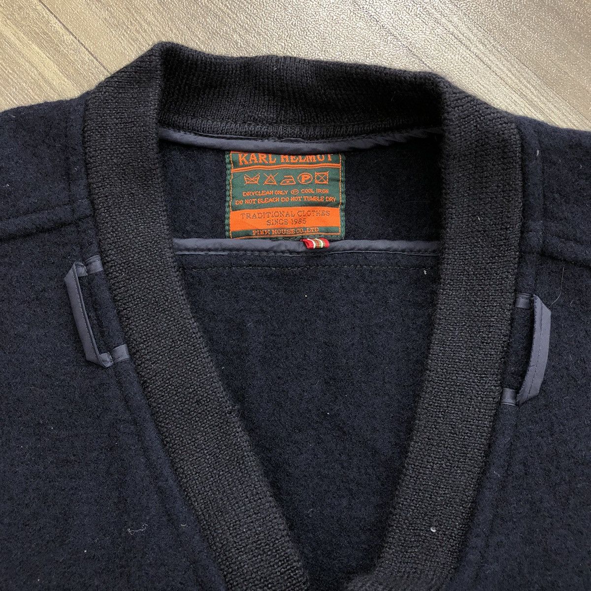 Japanese Brand × Karl Helmut Vintage Karl Helmut Pink House 3D Multi Pocket Wool Vest Size US L / EU 52-54 / 3 - 11 Thumbnail