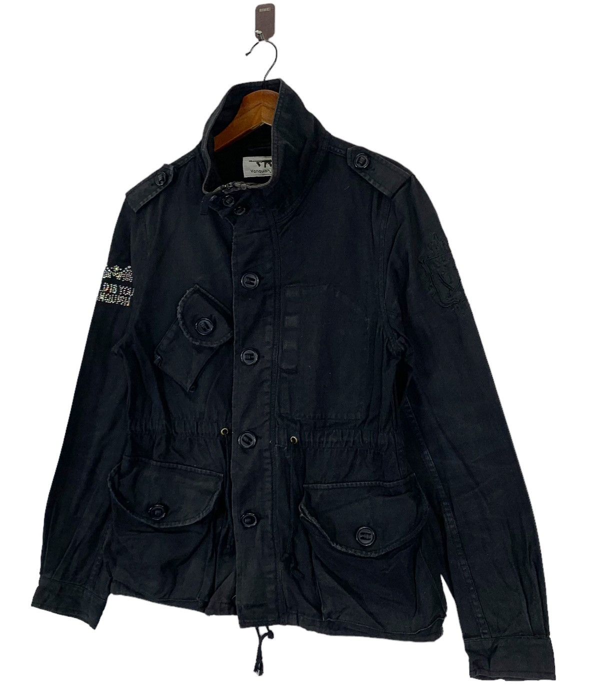 Vanquish × Vintage VINTAGE VANQUISH SOLDIER BLACK DESIGNER JACKET Size L / US 10 / IT 46 - 2 Thumbnail