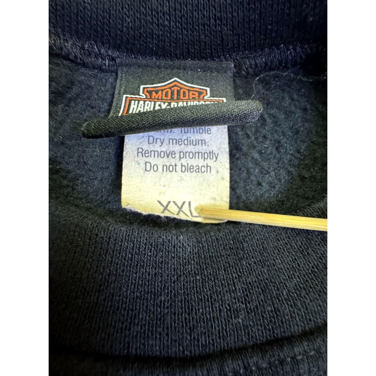 Harley Davidson Harley Davidson Sweatshirt Mens 2XL Black Wings Logo Cotton Pullover Size US XXL / EU 58 / 5 - 4 Thumbnail