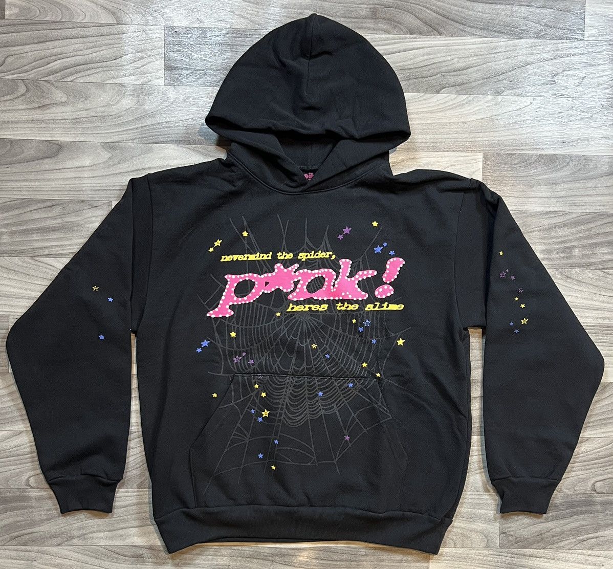 Spider Worldwide Sp5der Black P*nk Hoodie | Grailed