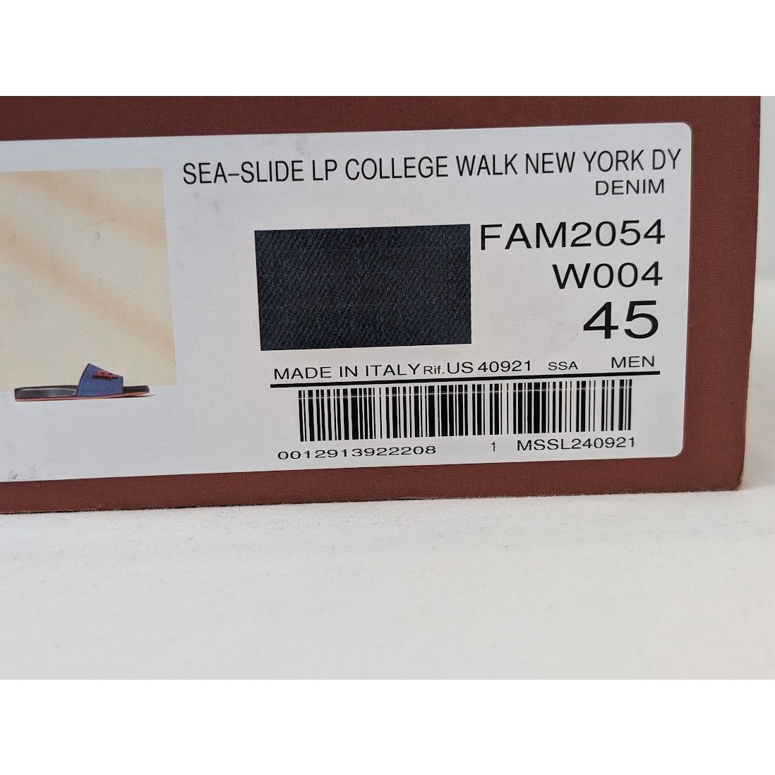 Loro Piana o1rshd1 Sea-Slide LP College Walk New York Dy in Blue/Black Size US 12 / EU 45 - 21 Thumbnail