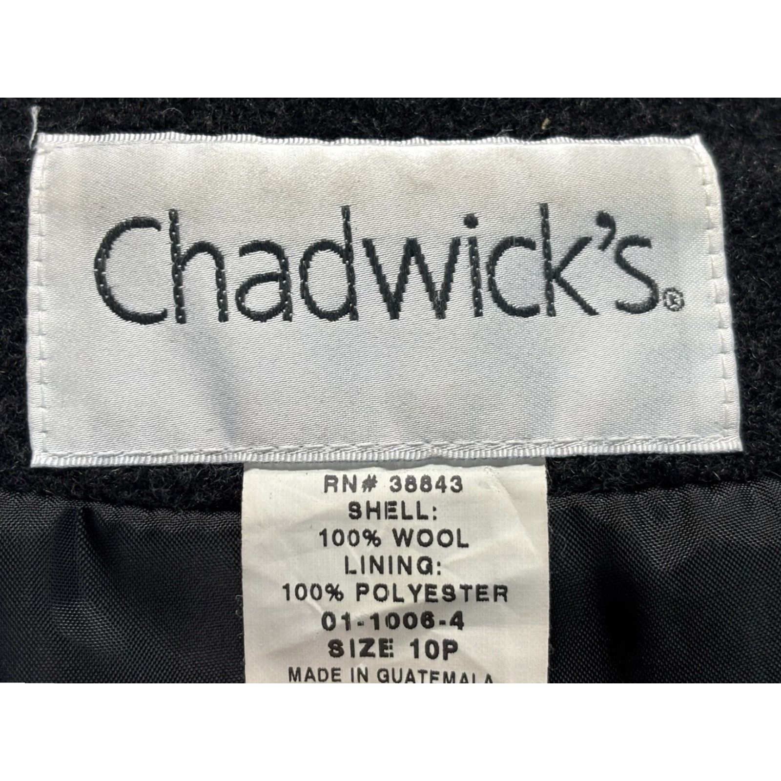 Vintage VINTAGE Chadwicks Womens Coat Long Wool Charcoal Gray 10P Petite Overcoat Classic Dark Academia Womens Size L / US 10 / IT 46 - 8 Thumbnail