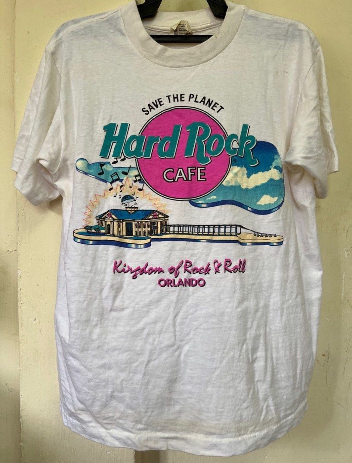 Band Tees × Hard Rock Cafe × Vintage Vintage Hard Rock Cafe Orlando USA Size US L / EU 52-54 / 3 - 1 Thumbnail