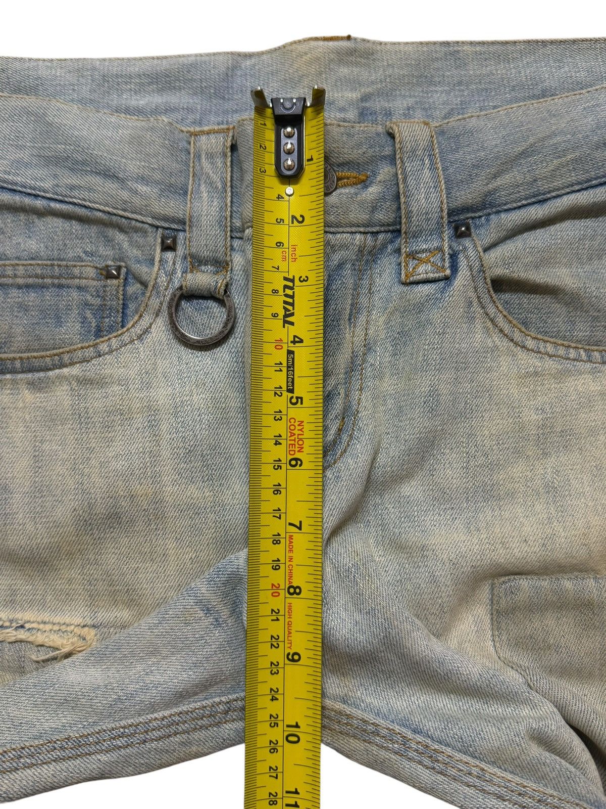 If Six Was Nine Vintage 90s Japan Oraqle Blue Faded Mud Wash Patch Distress Size US 32 / EU 48 - 11 Thumbnail