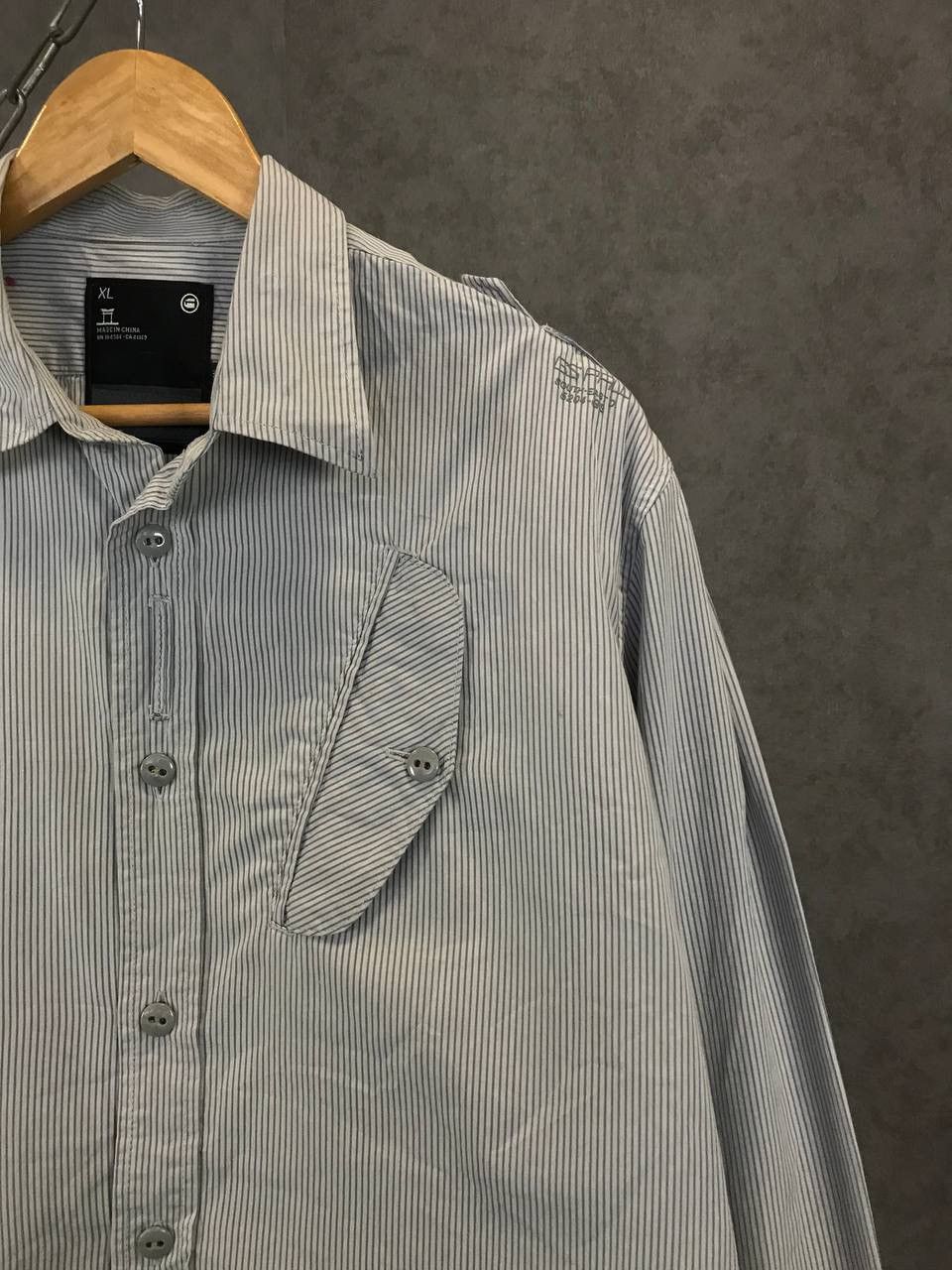G-Star G Star Raw avant garde striped shirt Size US XL / EU 56 / 4 - 2 Thumbnail