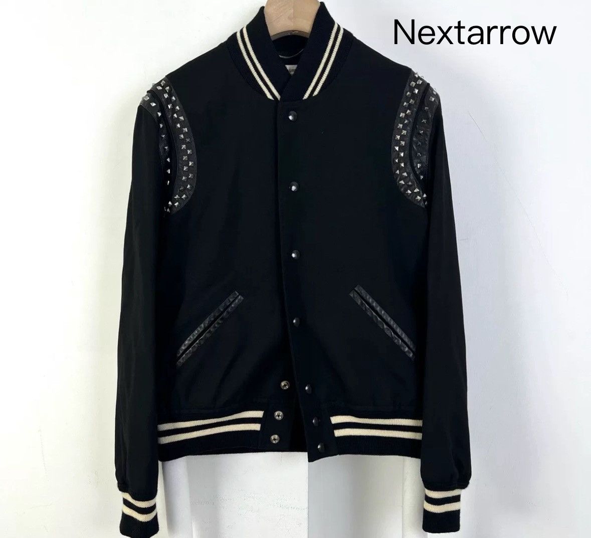 Saint Laurent Paris × Yves Saint Laurent Saint Laurentslp rivet baseball jacket 2412-Nextarrow Size US S / EU 44-46 / 1 - 1 Thumbnail