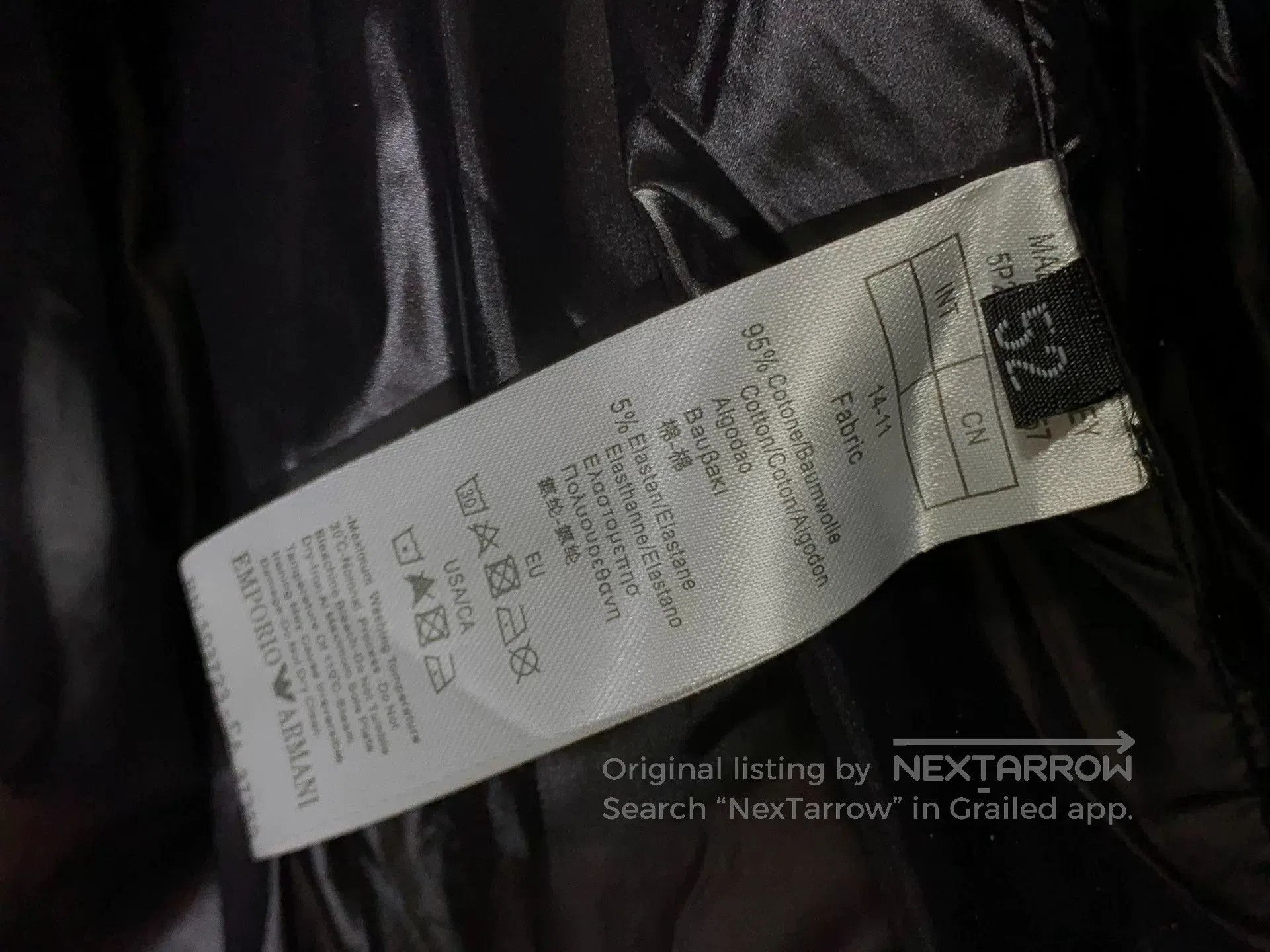 Emporio Armani Emporio Armani Men's Stand Collar Down Jacket. Size US L / EU 52-54 / 3 - 2 Thumbnail
