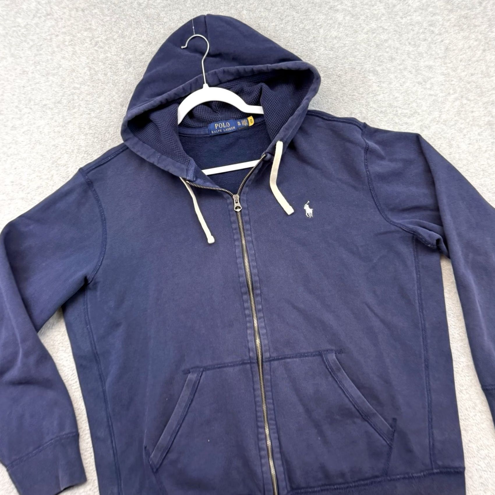 Polo Ralph Lauren Polo Ralph Lauren Hoodie Full Zip Navy Blue XL Mens Lined Hooded Pony Logo Size US XL / EU 56 / 4 - 2 Thumbnail