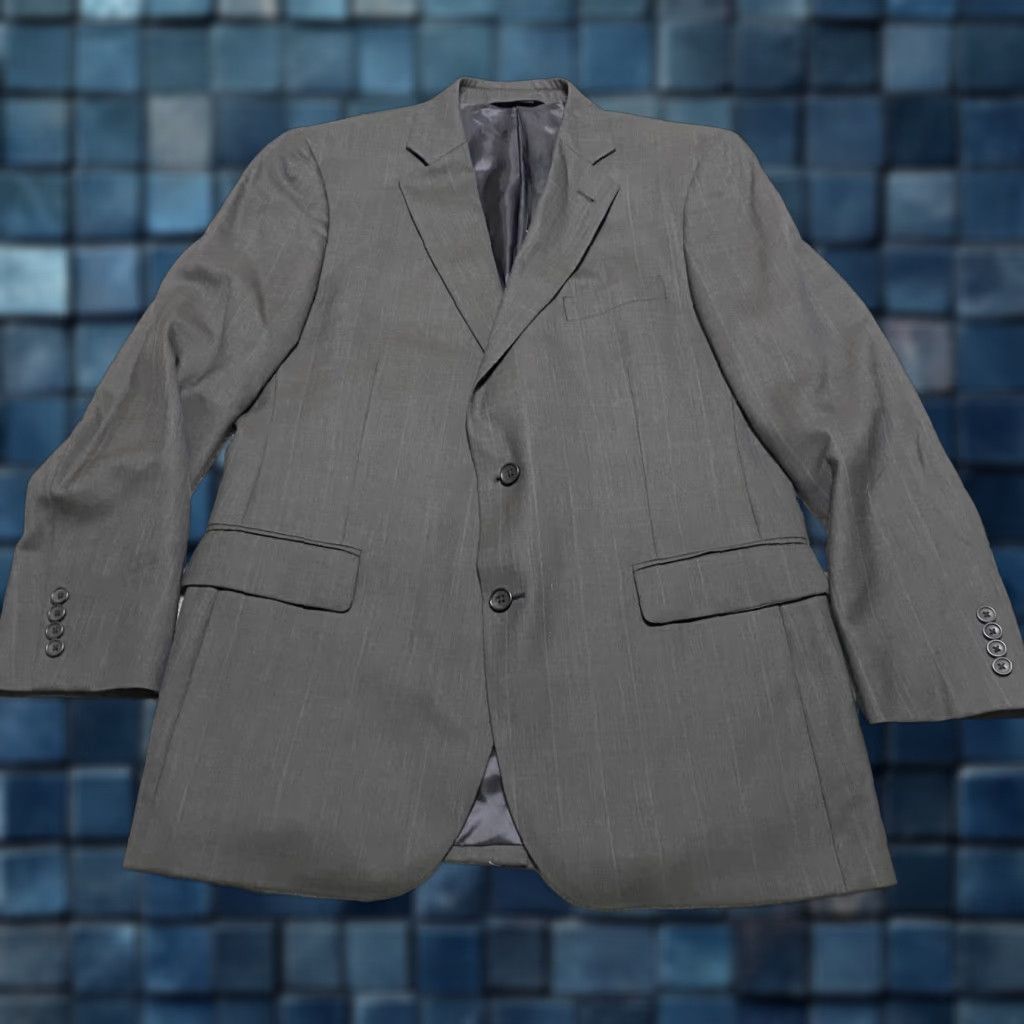 Brooks Brothers Brooks Brothers Blazer Mens 42L Wool Solid Gray Two-Button Notch Long 2 Piece Casual Formal Size 42R - 1 Thumbnail