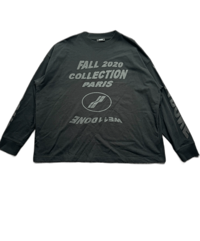 WE11DONE We11done Black Embossed Logo Sweatshirt Size US S / EU 44-46 / 1 - 1 Thumbnail