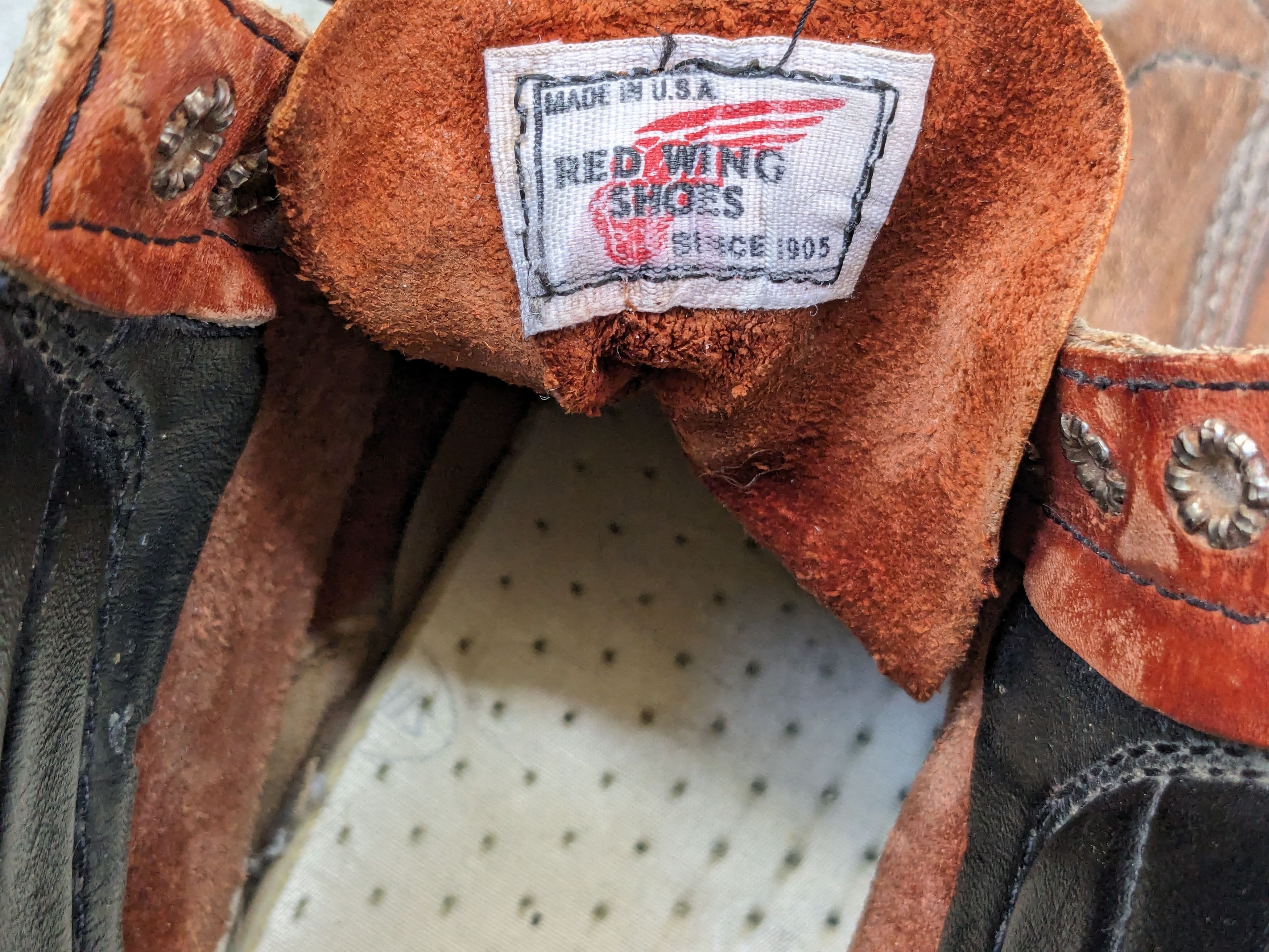 Red Wing Vintage Combat Boots Brown 12 Leather Chunky Biker Moto Size US 12 / EU 45 - 14 Thumbnail