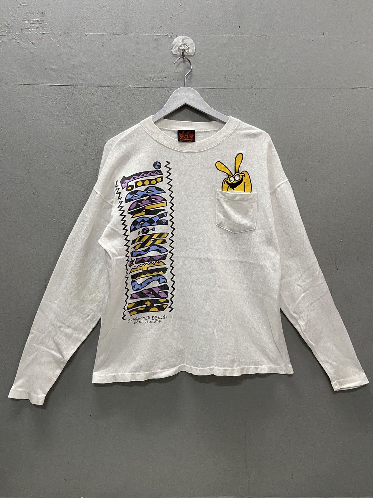 Japanese Brand OCTOPUS ARMY HASHISH RABBIT CHARACTER DOLLS LONG SLEEVE Size US L / EU 52-54 / 3 - 1 Thumbnail