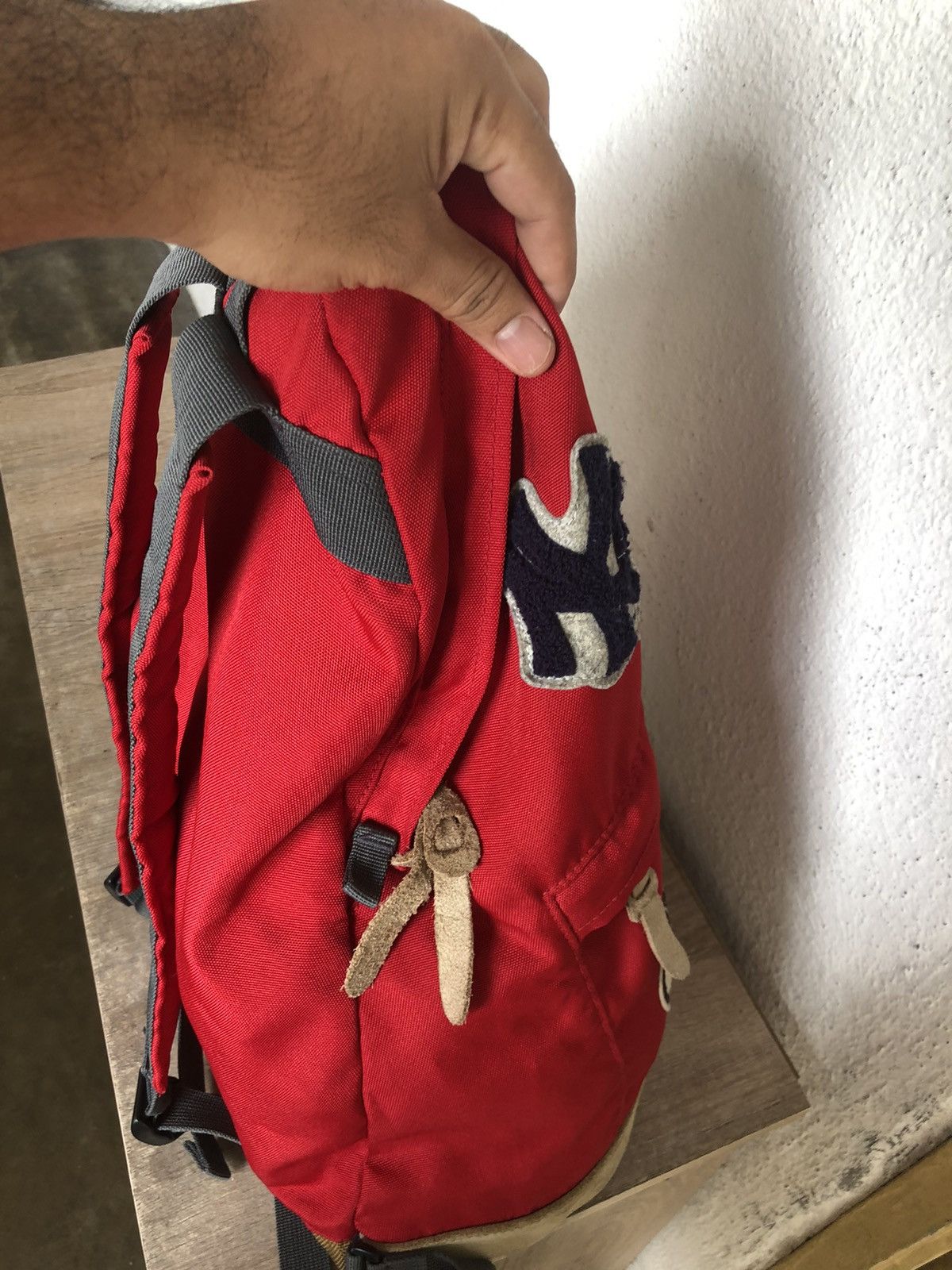 Japanese Brand Rare❗️Vintage MLB x Uniqlo Multi Patches Clup Bag Pack Size ONE SIZE - 14 Thumbnail
