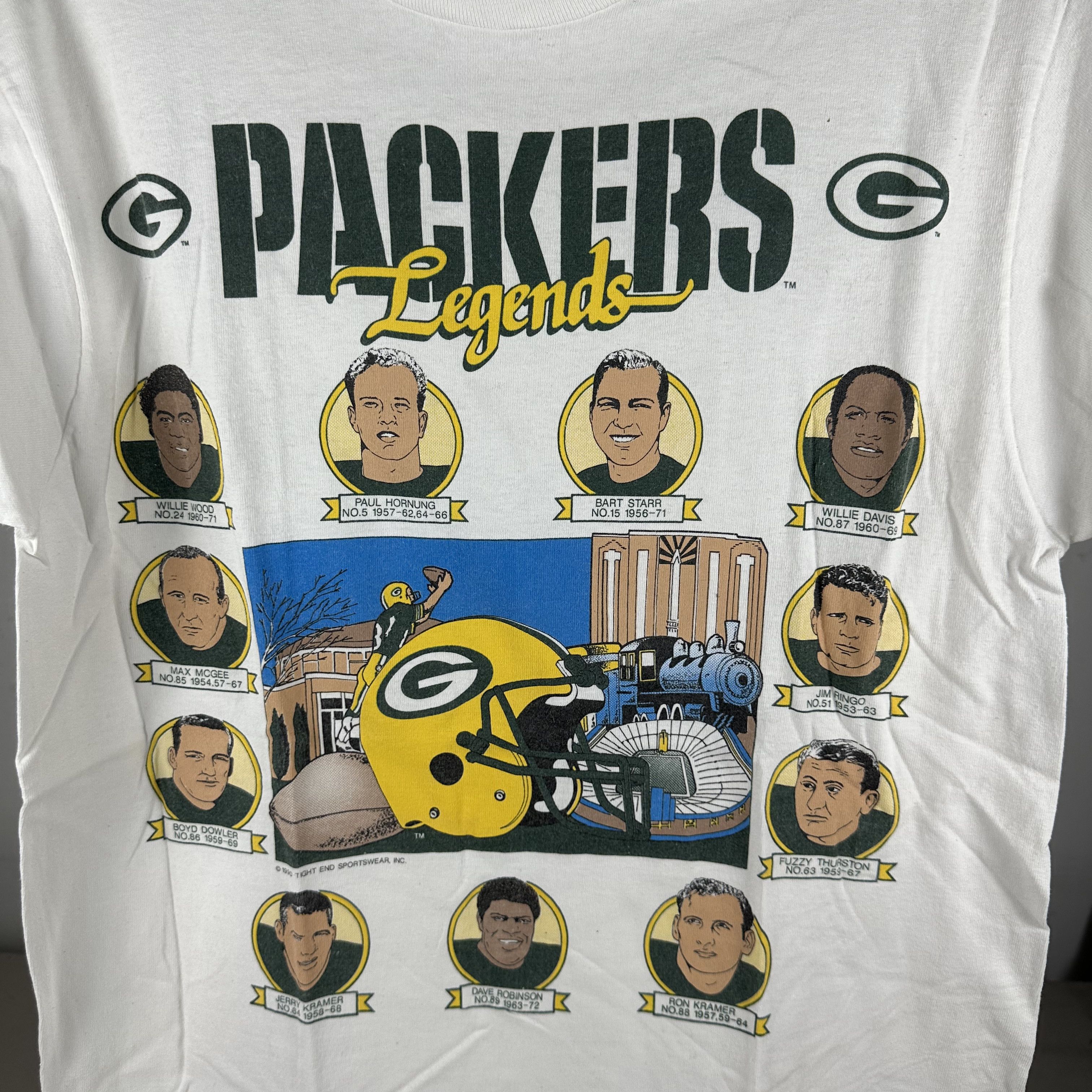 Vintage Vintage 1990 Green Bay Packers Legends NFL Caricature Tee Size US L / EU 52-54 / 3 - 2 Thumbnail