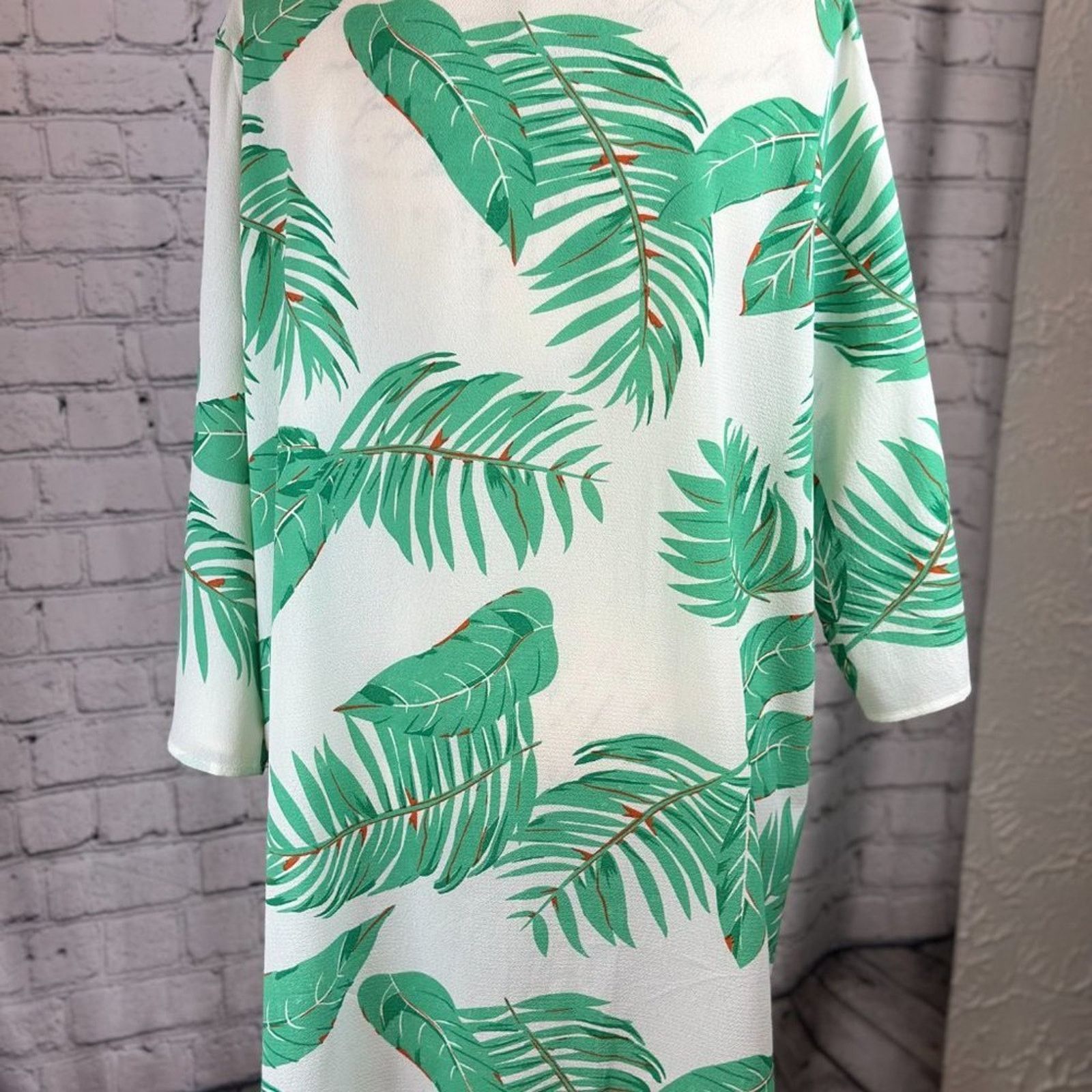 Other Abollria Womens Leaf Print Open Front Kimono- size XL Size XL / US 12-14 / IT 48-50 - 7 Thumbnail