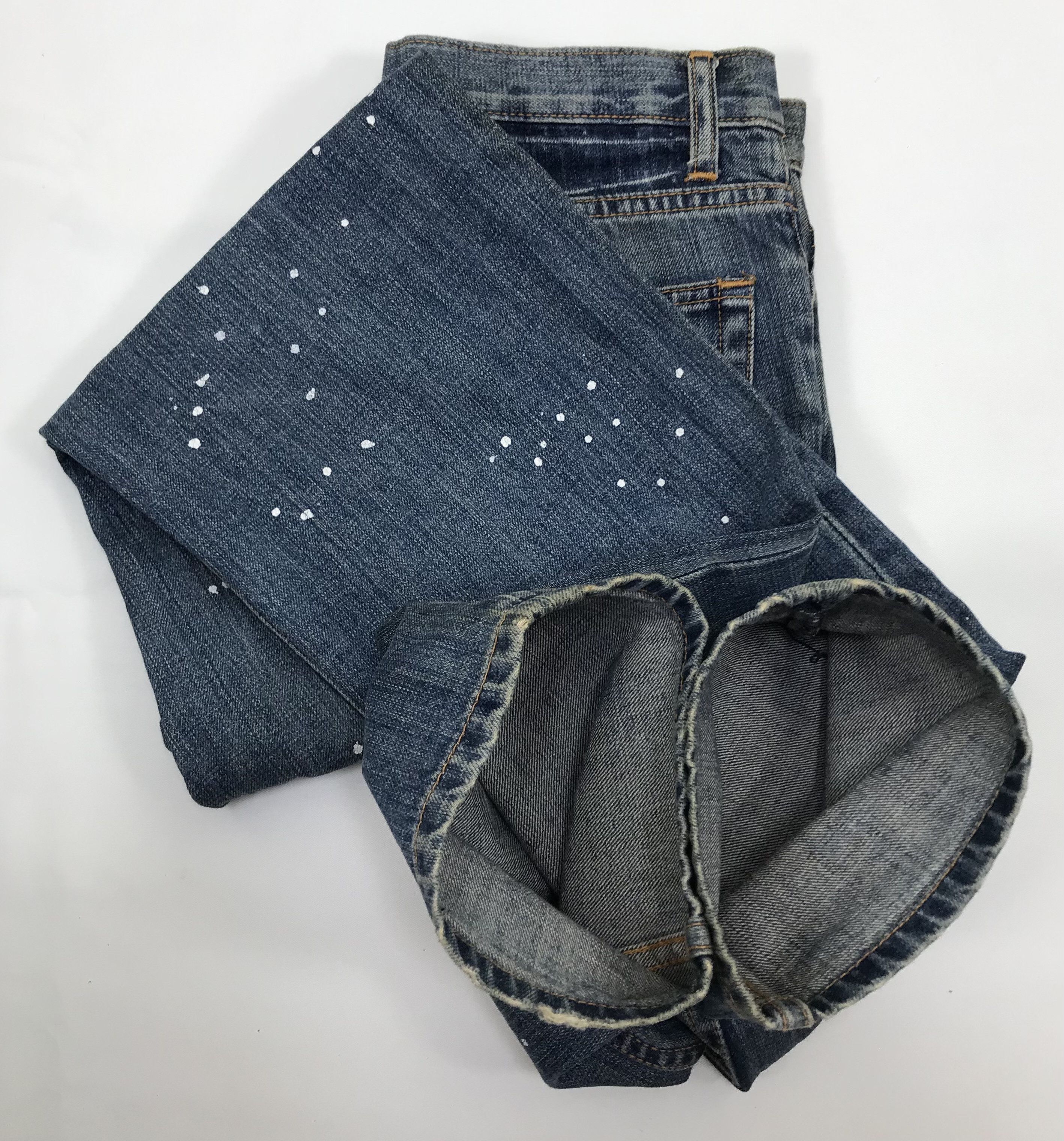 semanticdesign Vintage Semantic Design Paint Splatter Jeans Size US 30 / EU 46 - 13 Thumbnail