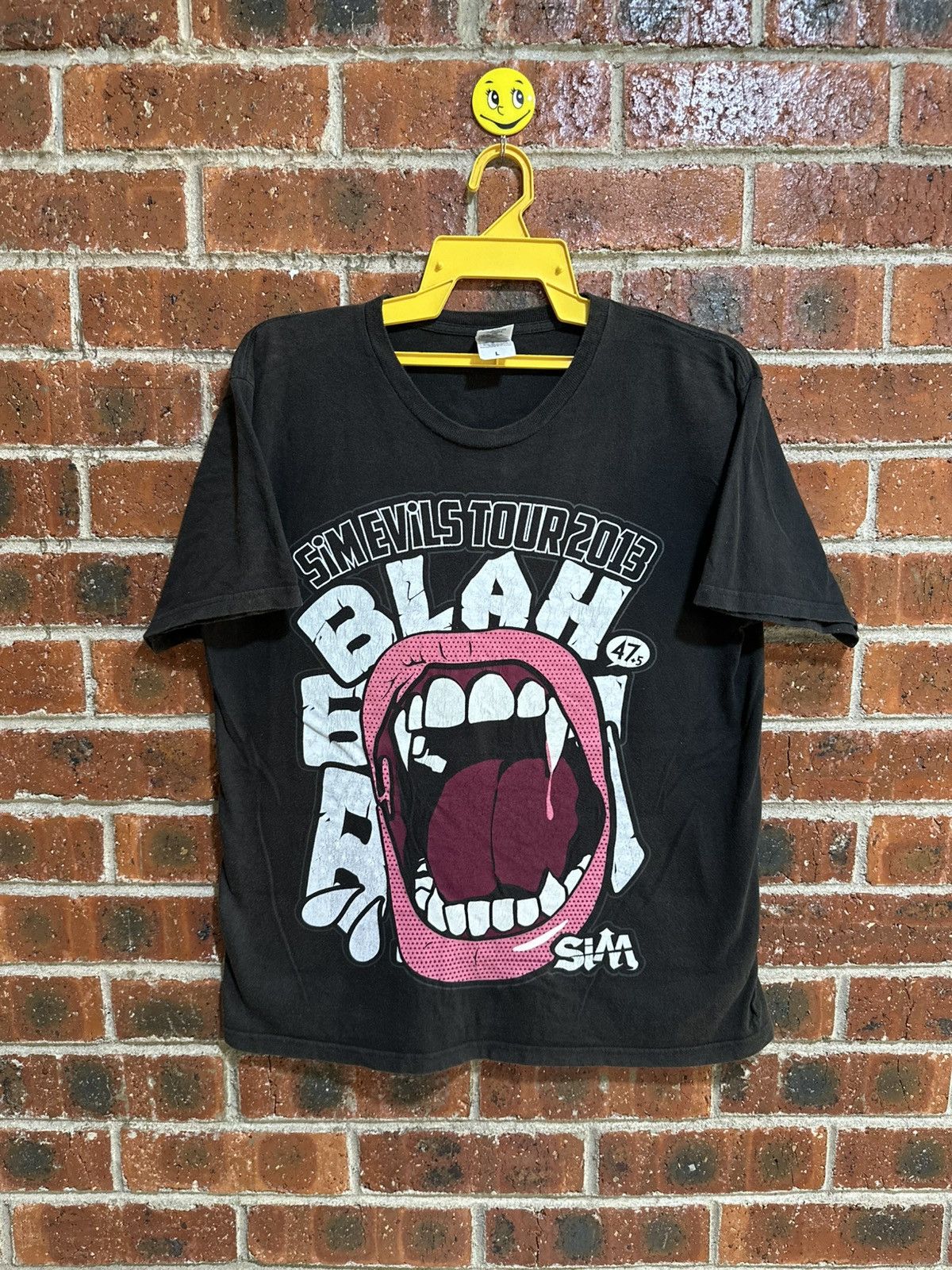 Band Tees × Vintage Vintage Sim Evils Tour 2013 Faded Tee Size US L / EU 52-54 / 3 - 1 Thumbnail