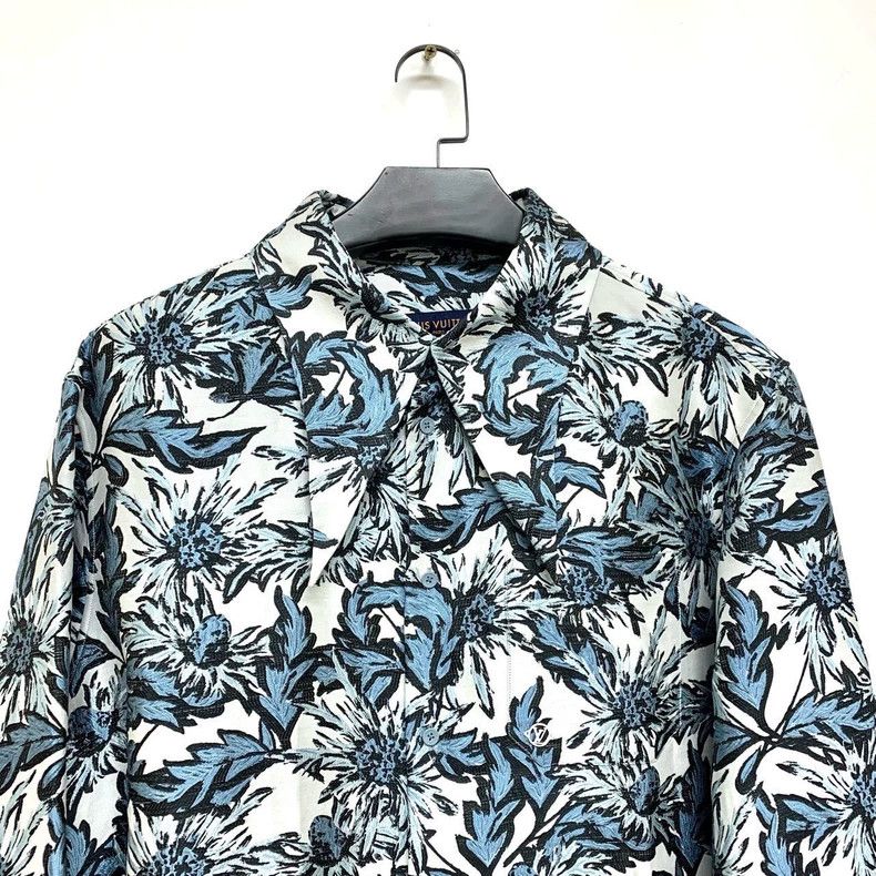Louis Vuitton Louis Vuitton size 4l Floral Full Print Long Sleeve Shirt Size US M / EU 48-50 / 2 - 6 Thumbnail