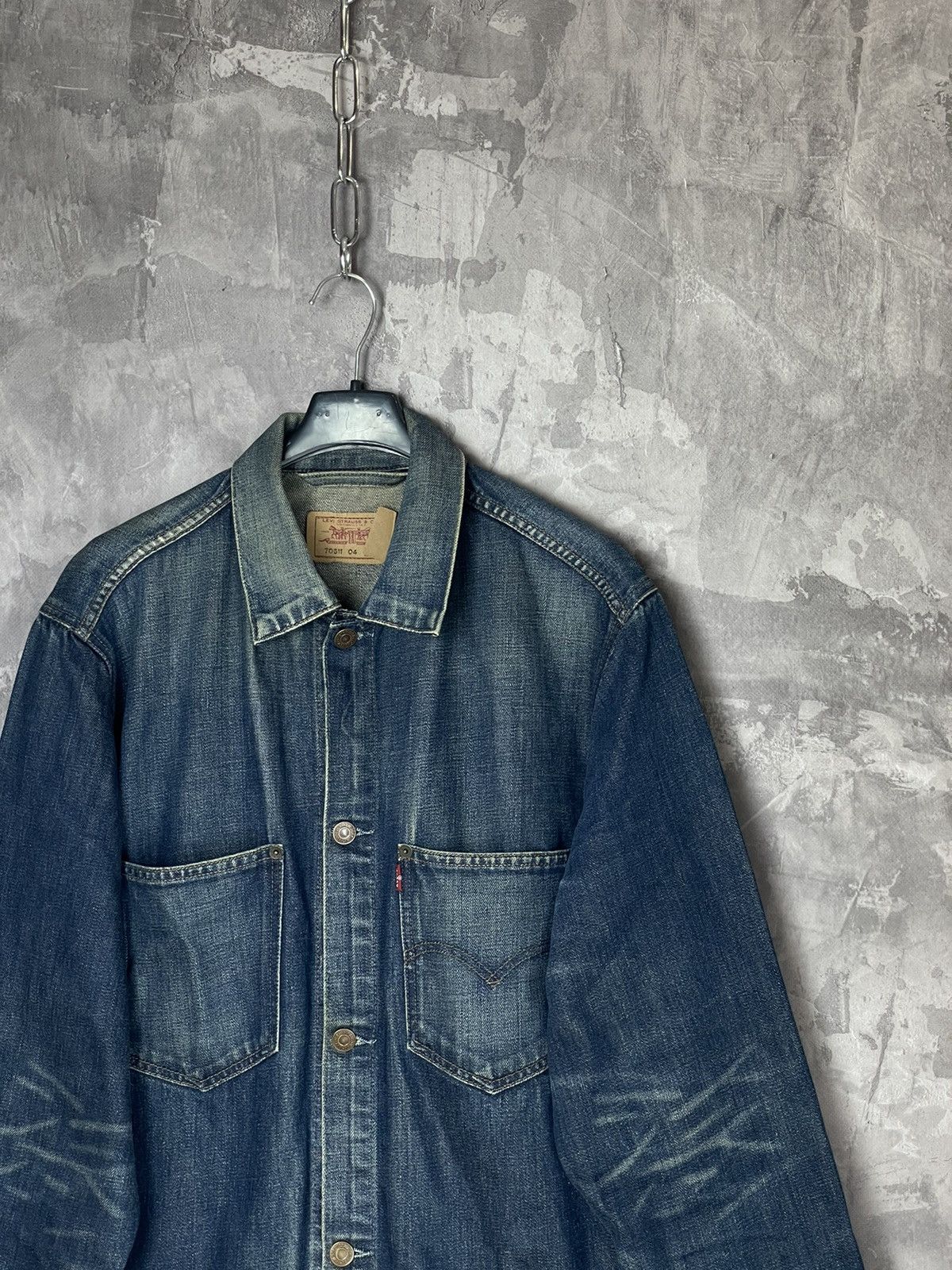 Levi's CRAZY VINTAGE LEVIS DENIM Y2K 90s STREETWEAR JACKET Size US L / EU 52-54 / 3 - 4 Thumbnail