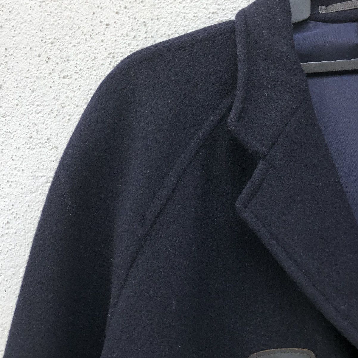 Vintage Comme des Garcons Wool Duffle Navy Blue Coat