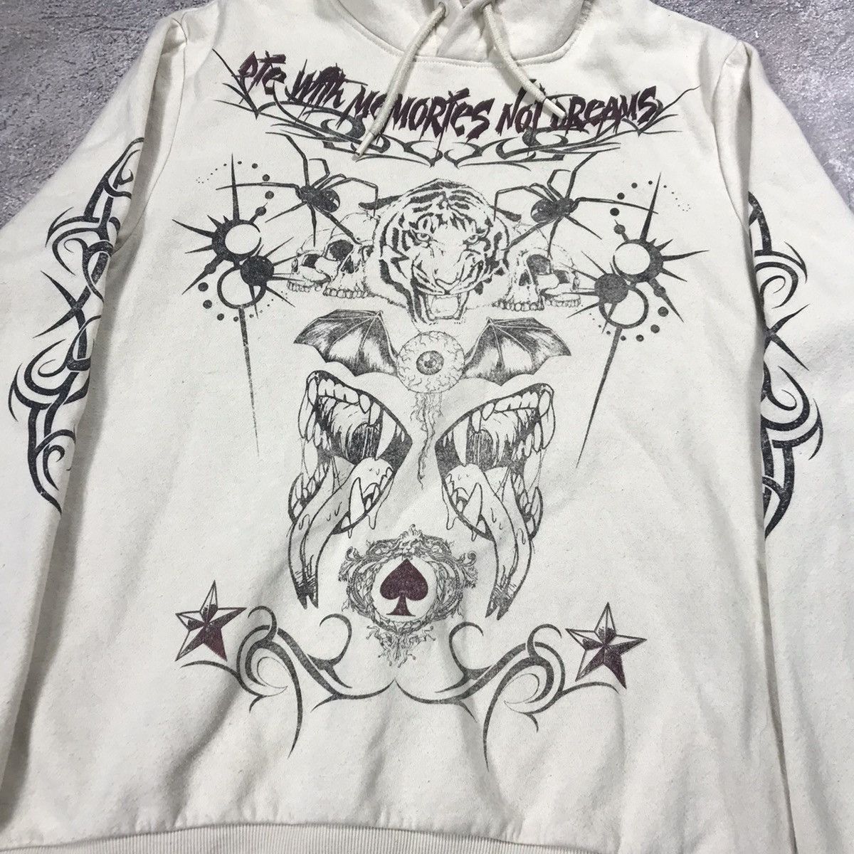 Vintage Vintage Y2K Occult Graphic Hoodie Grunge Dark Academia M Size US M / EU 48-50 / 2 - 3 Thumbnail