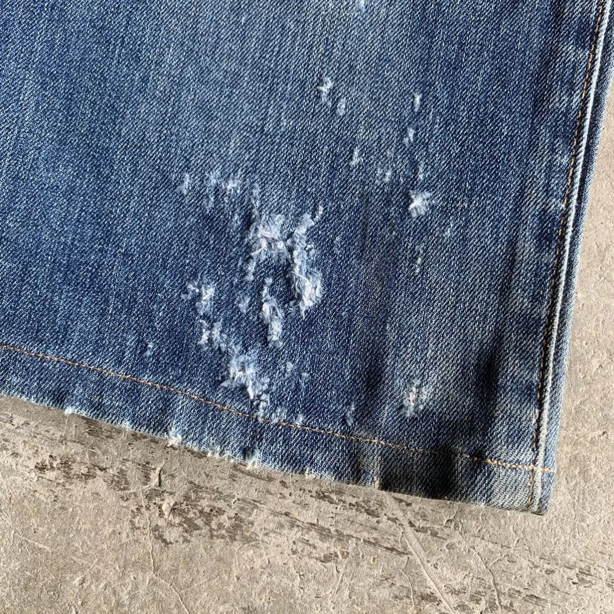 LVC Levi’s 502 Stretchable Jeans Distressed Denim Pants Waist 32 Size US 32 / EU 48 - 6 Thumbnail