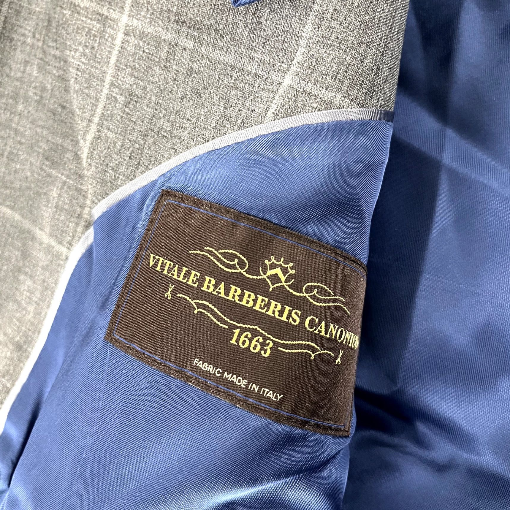 Brooks Brothers BROOKS BROTHERS Blazer Men 41R Gray Plaid Wool 2 Button Jacket Single-Breasted Regular Size 42R - 5 Thumbnail
