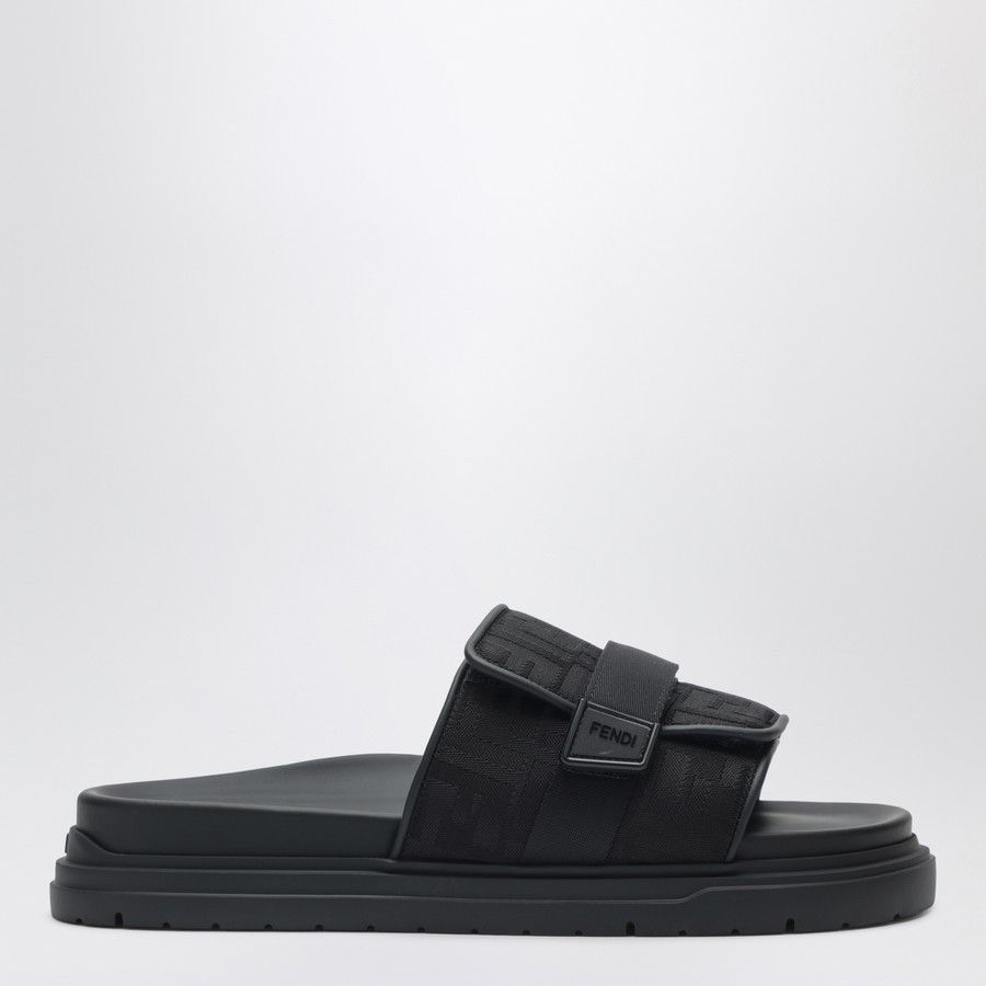 Fendi o1d2blof0226 Slides Slippers in Black Size US 7 / EU 40 - 2 Thumbnail