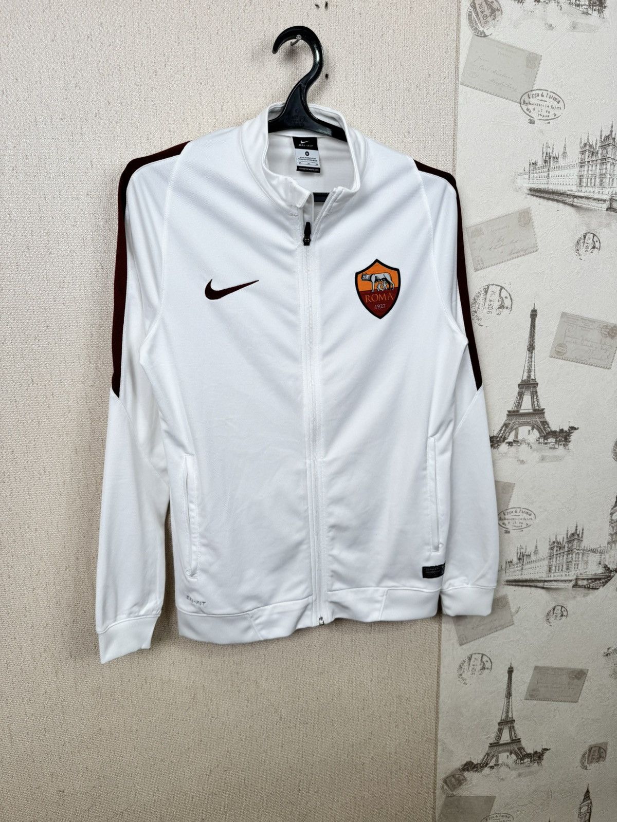 Nike Vintage Nike AS Roma Jacket Socer Full Zip Track M Blokecore Size US M / EU 48-50 / 2 - 4 Thumbnail