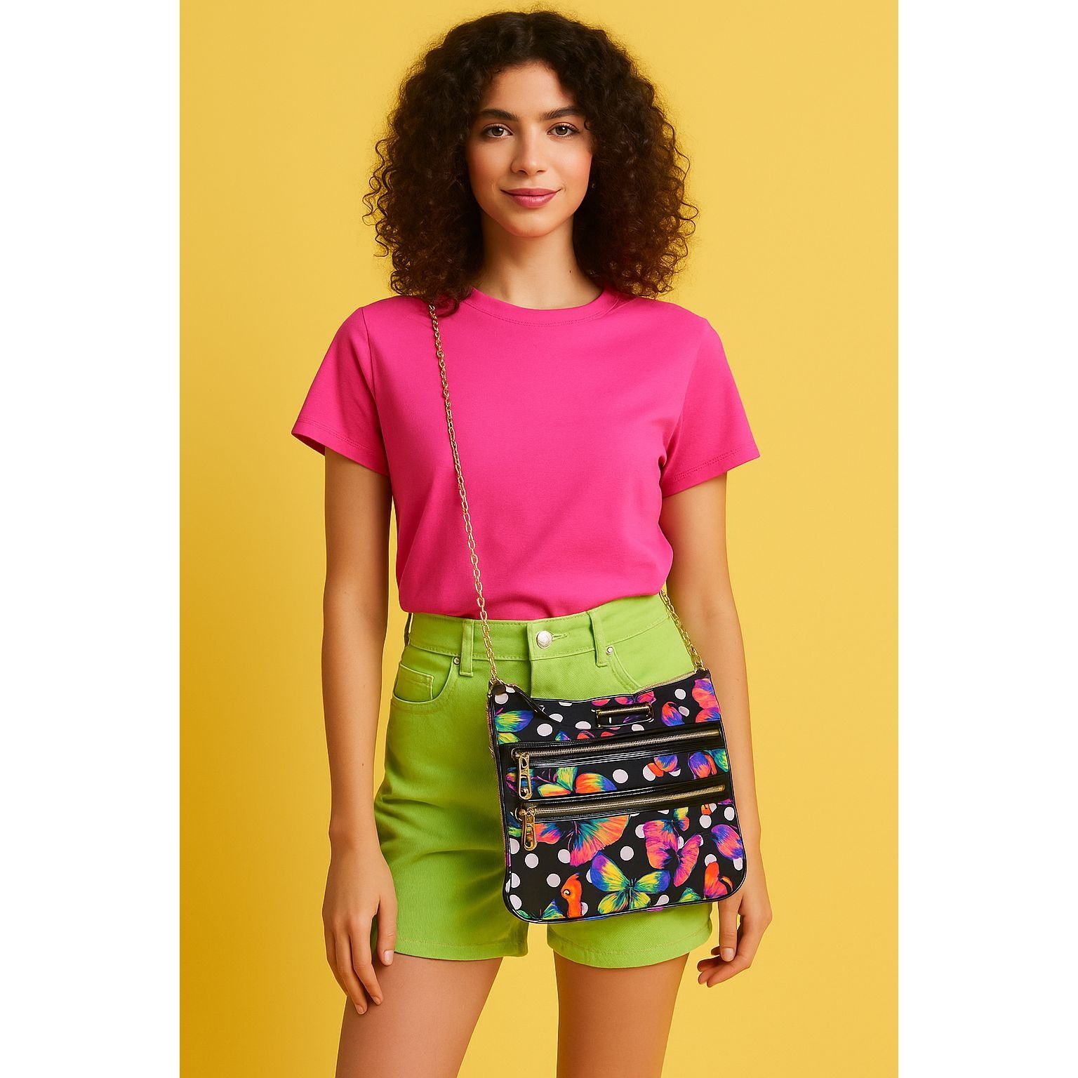 Betsey Johnson Betsey Johnson Butterfly Crossbody Bag Chain Strap Boho Dopa Size ONE SIZE - 2 Thumbnail