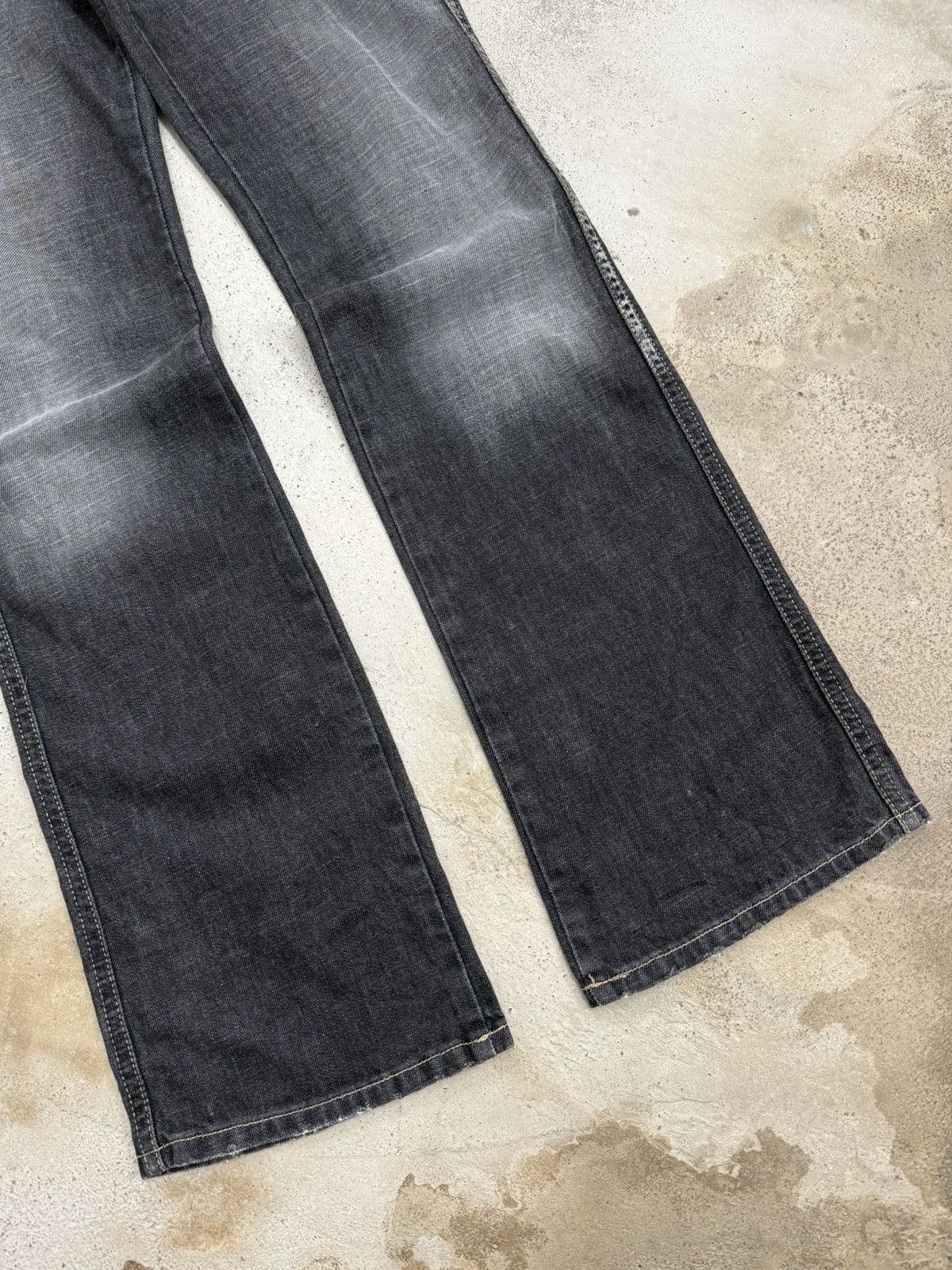 Diesel Vintage Flare Diesel Industry Distressed Unisex Denim Pants Size US 28 / EU 44 - 4 Thumbnail