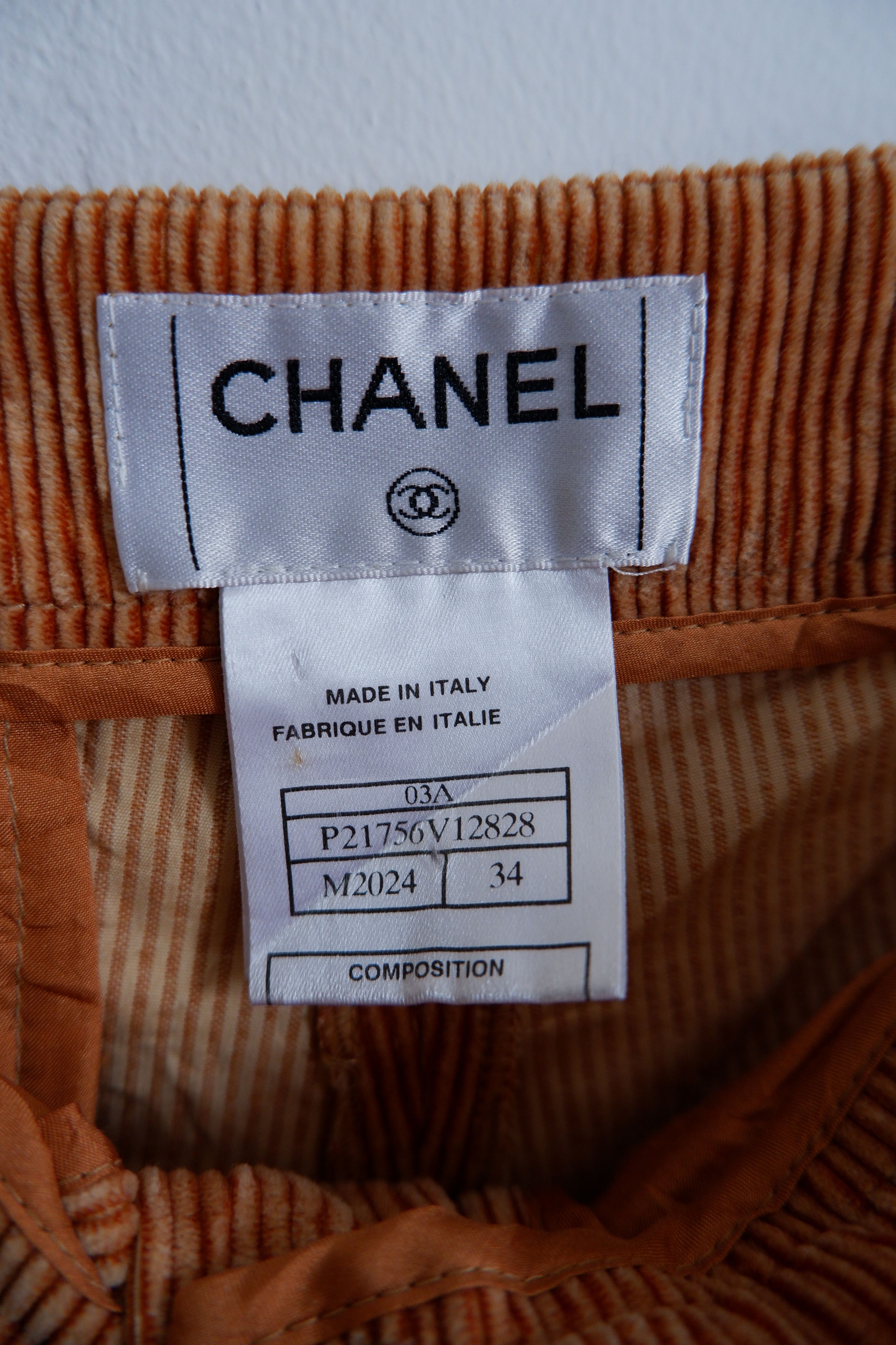 Chanel Chanel Cashmere Corduroy Pants Size 27" / US 4 / IT 40 - 5 Thumbnail