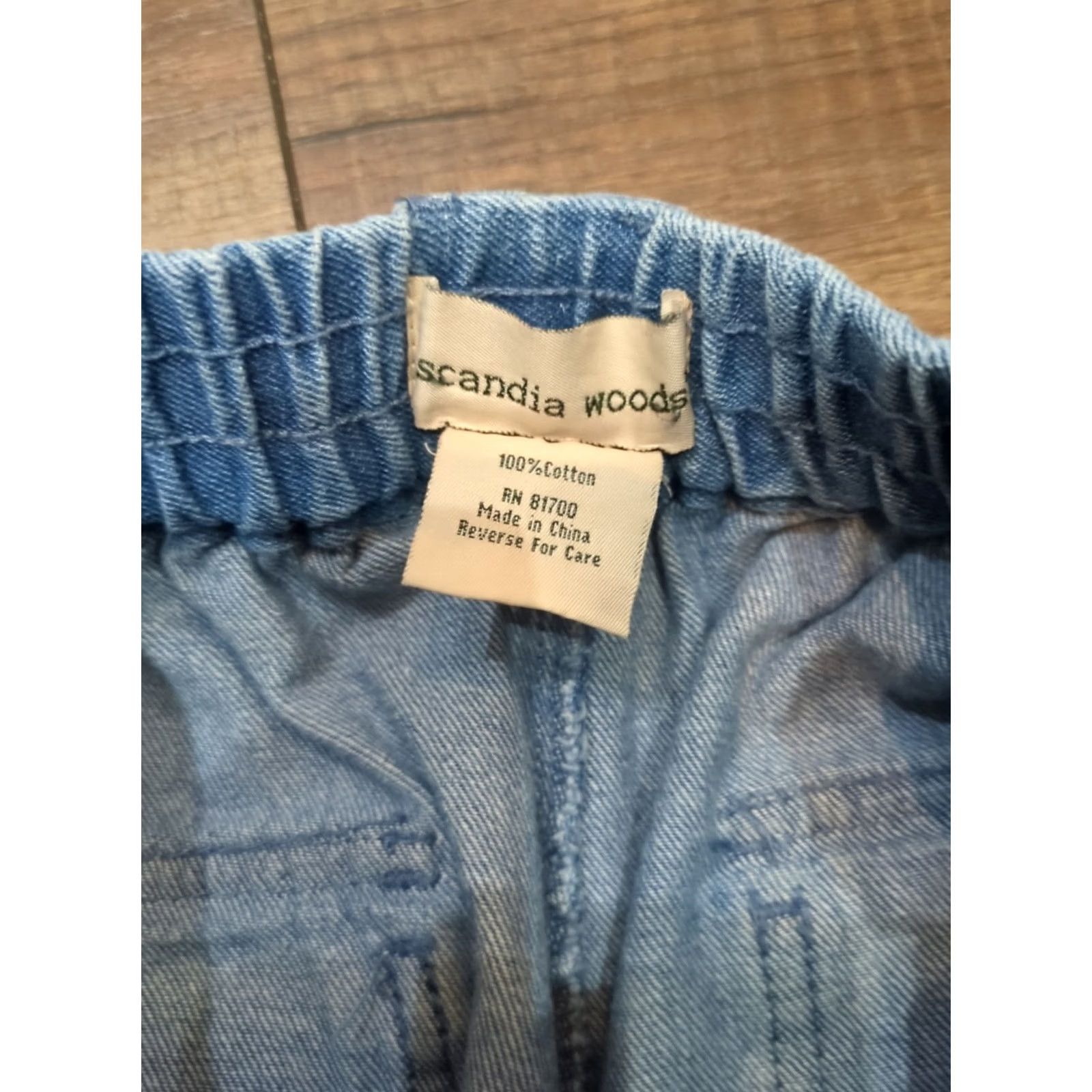 Denime Scandia Woods Denim Jeans Light/Medium Wash 30S Elastic Women Tapered 100% Cotton Pockets Jeans Blues Size 30" / US 8 / IT 44 - 3 Thumbnail