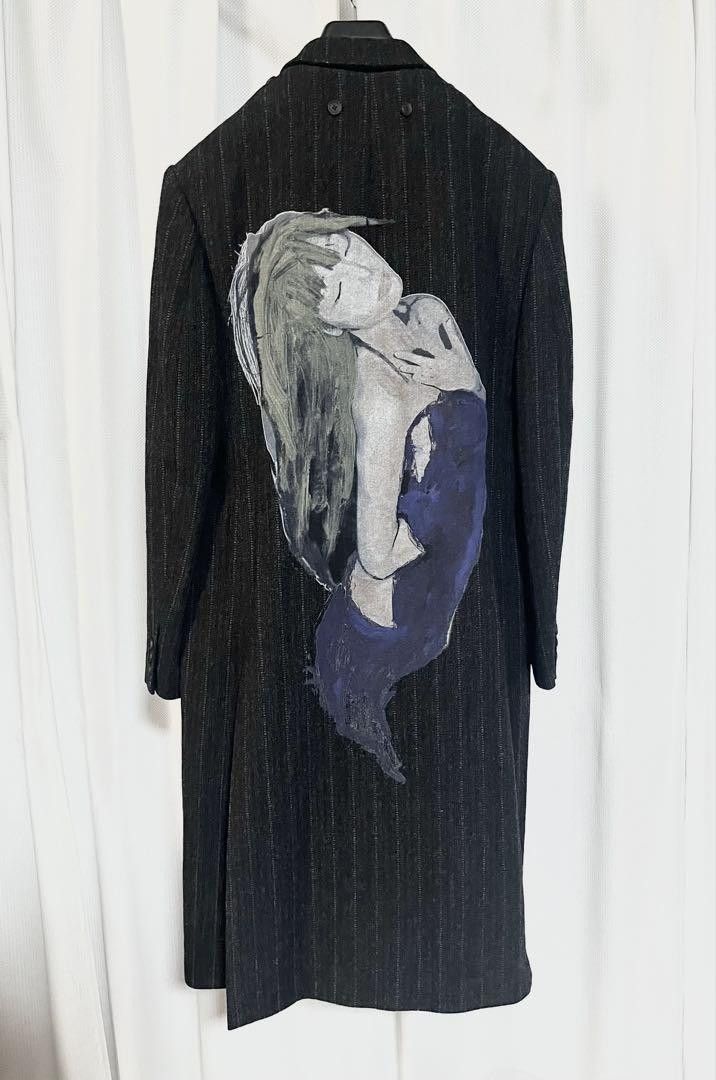 Yohji Yamamoto Yohji Yamamoto PourHomme 24-25AW LOOK5 striped coat Size US M / EU 48-50 / 2 - 2 Thumbnail