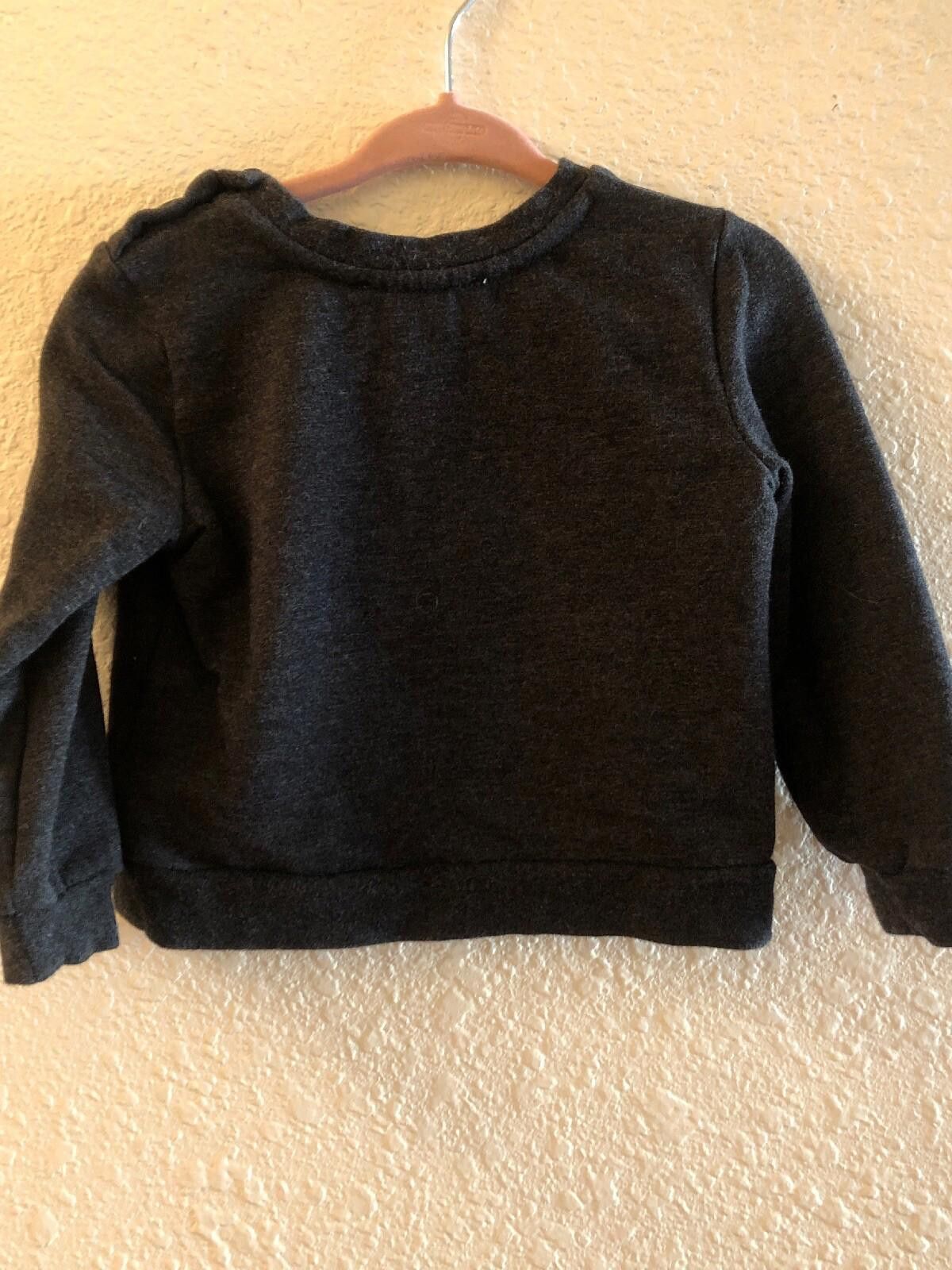 Designer Kate Spade Gold Star Baby Girls Sweatshirt Gray 12 Months Size ONE SIZE - 3 Thumbnail