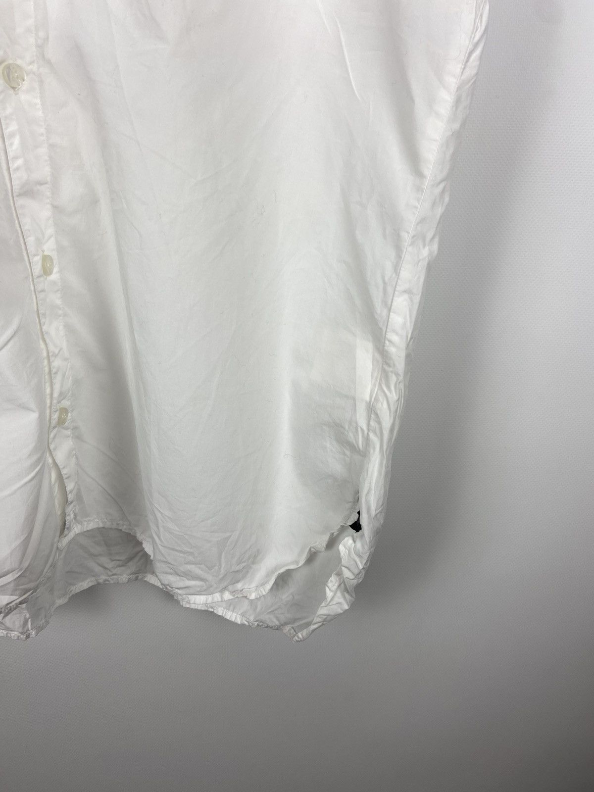 John Galliano Galliano Womens Collared White Button Shirt Logo Luxury Size XS / US 0-2 / IT 36-38 - 6 Thumbnail