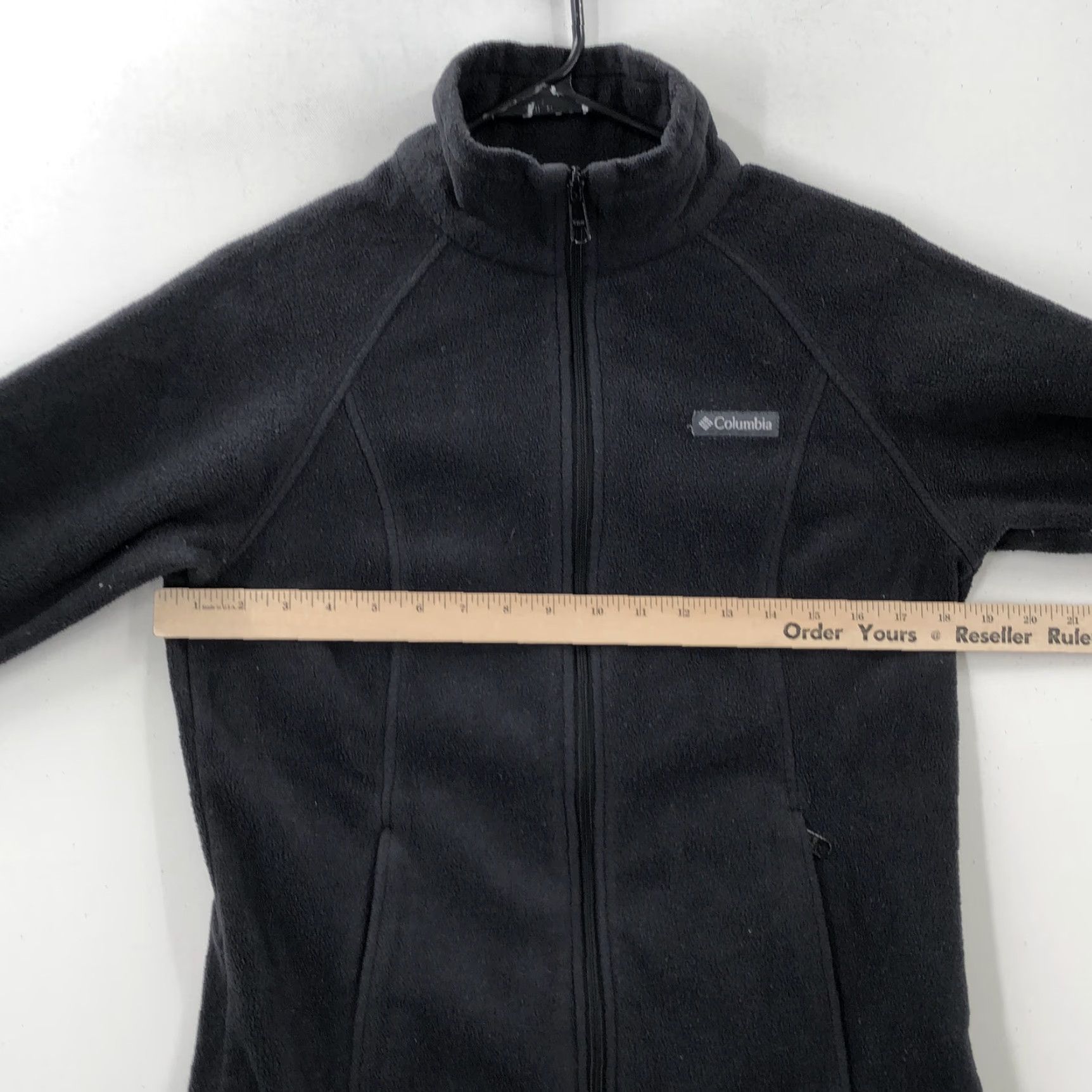 Vintage Columbia Jacket Mens Black Fleece Full Zip Front Pockets Size M Winter Outdoor Casual Regular Fit Middle Length Size US M / EU 48-50 / 2 - 2 Thumbnail