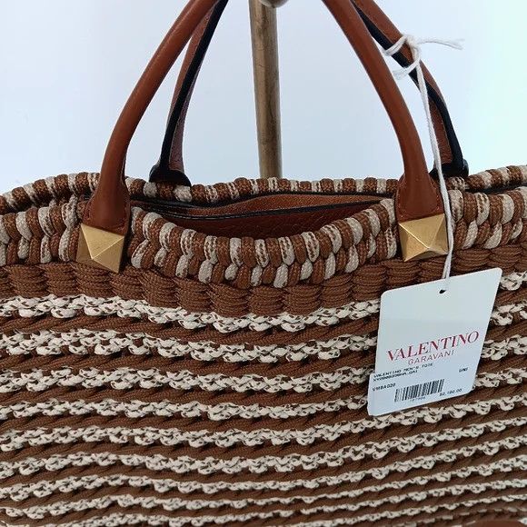 Valentino Valentino Garavani Men's Identity Woven Tote Bag Size ONE SIZE - 9 Thumbnail
