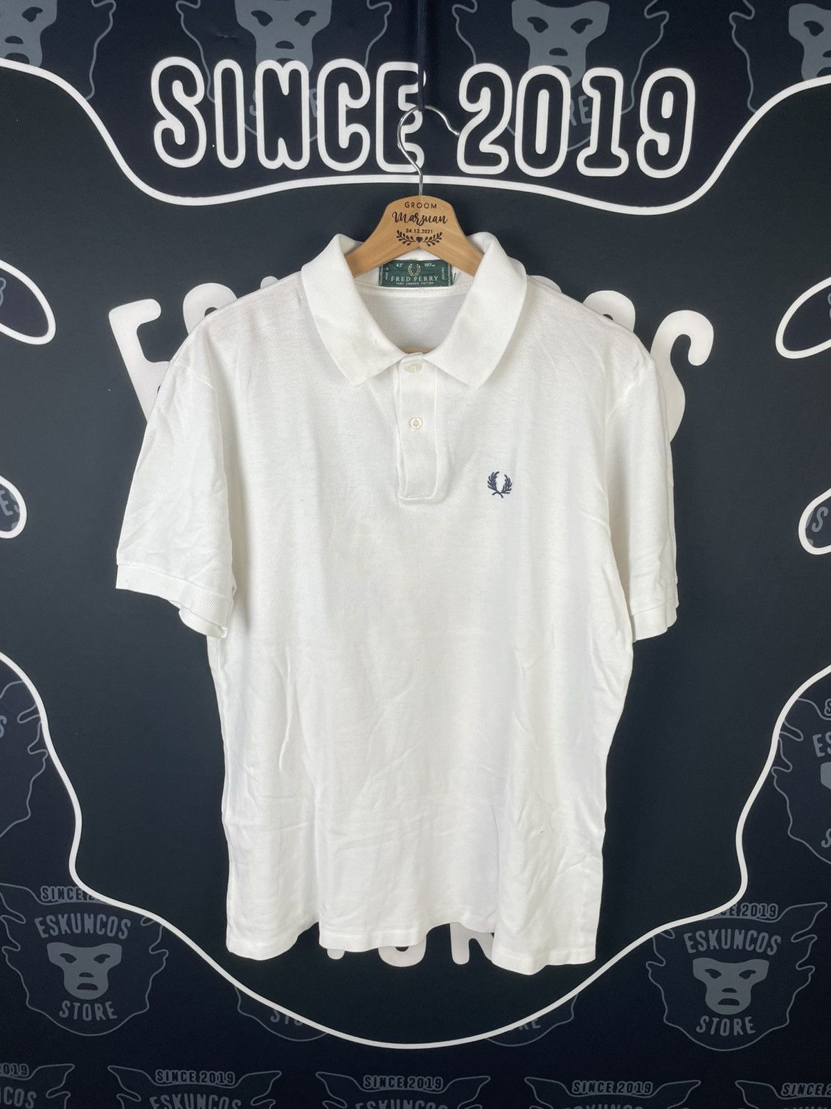 Fred Perry × Stussy Fred Perry X Stussy White Polo | Grailed