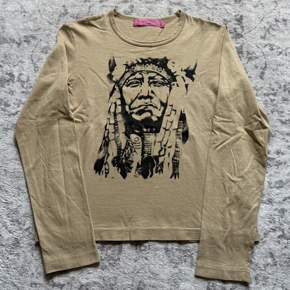 Junya Watanabe Junya Watanabe Native American Graphic Long Sleeve T-Shirt Size US S / EU 44-46 / 1 - 1 Thumbnail