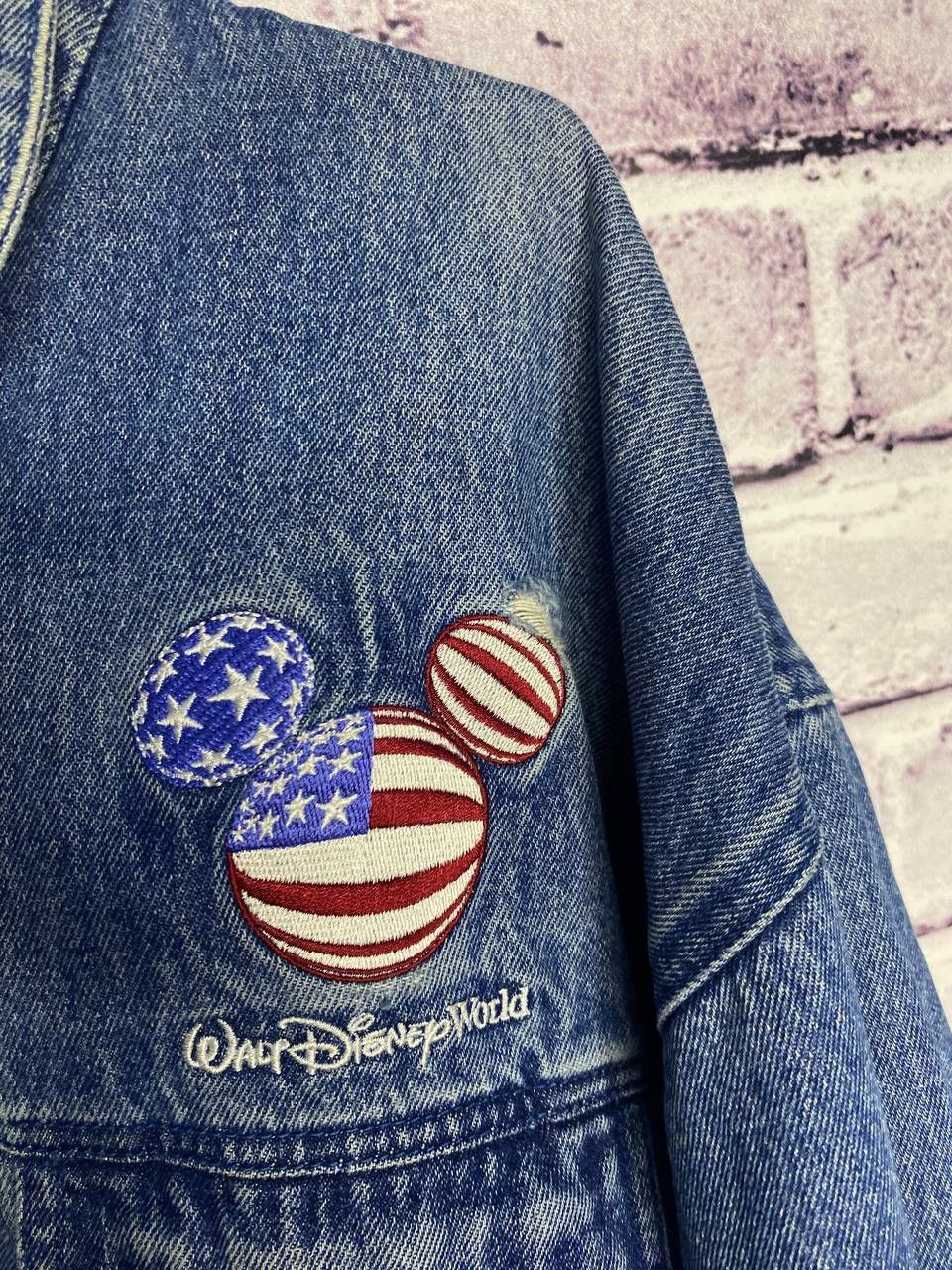 Disney Womens Vintage Denim Jacket Micky Mouse Disney cartoon Size L / US 10 / IT 46 - 10 Thumbnail