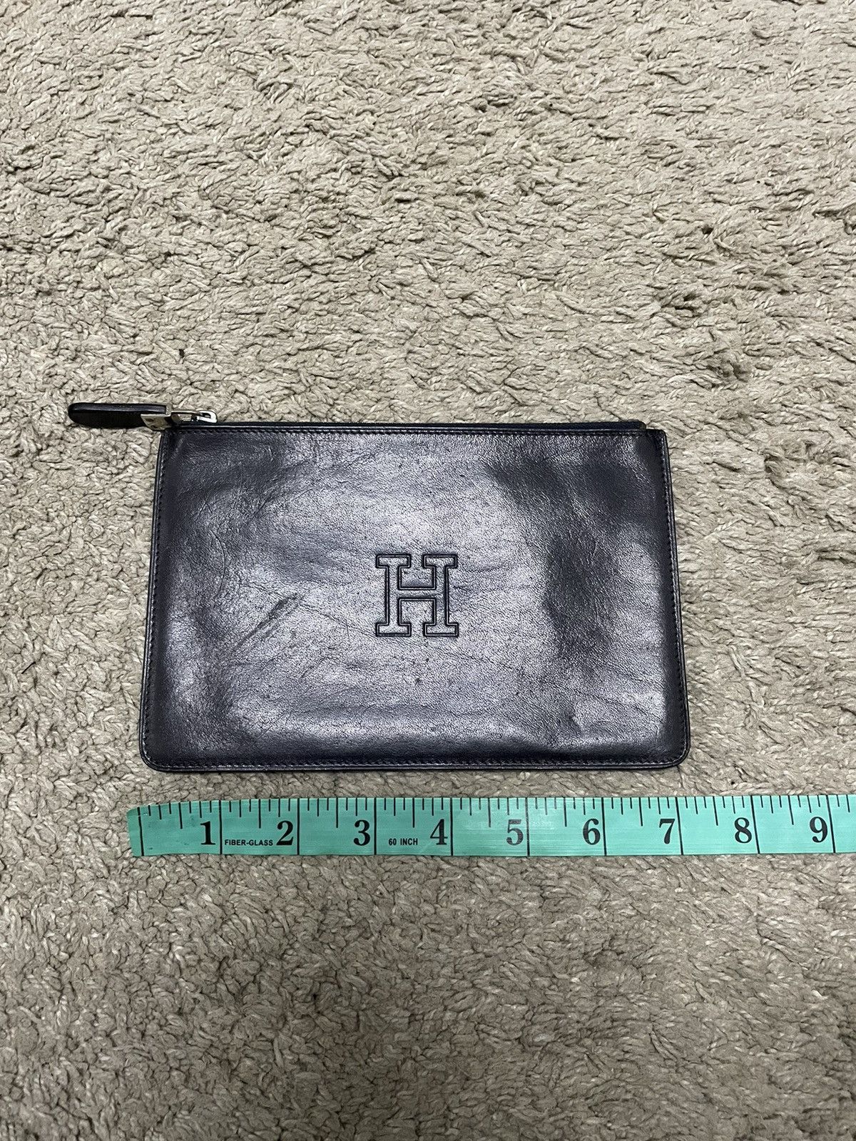 Designer × Vintage Vintage HIROFU H Clutch Leather Size ONE SIZE - 5 Thumbnail