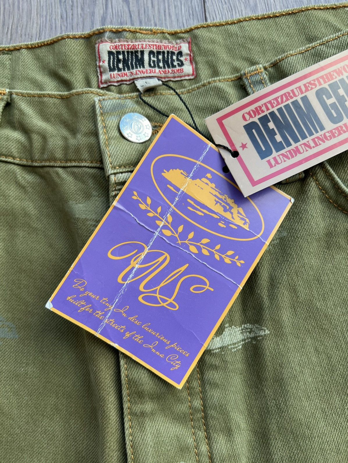 Corteiz Corteiz Alcatraz Pattern Denim Jeans “Khaki” Large Size US 34 / EU 50 - 7 Thumbnail