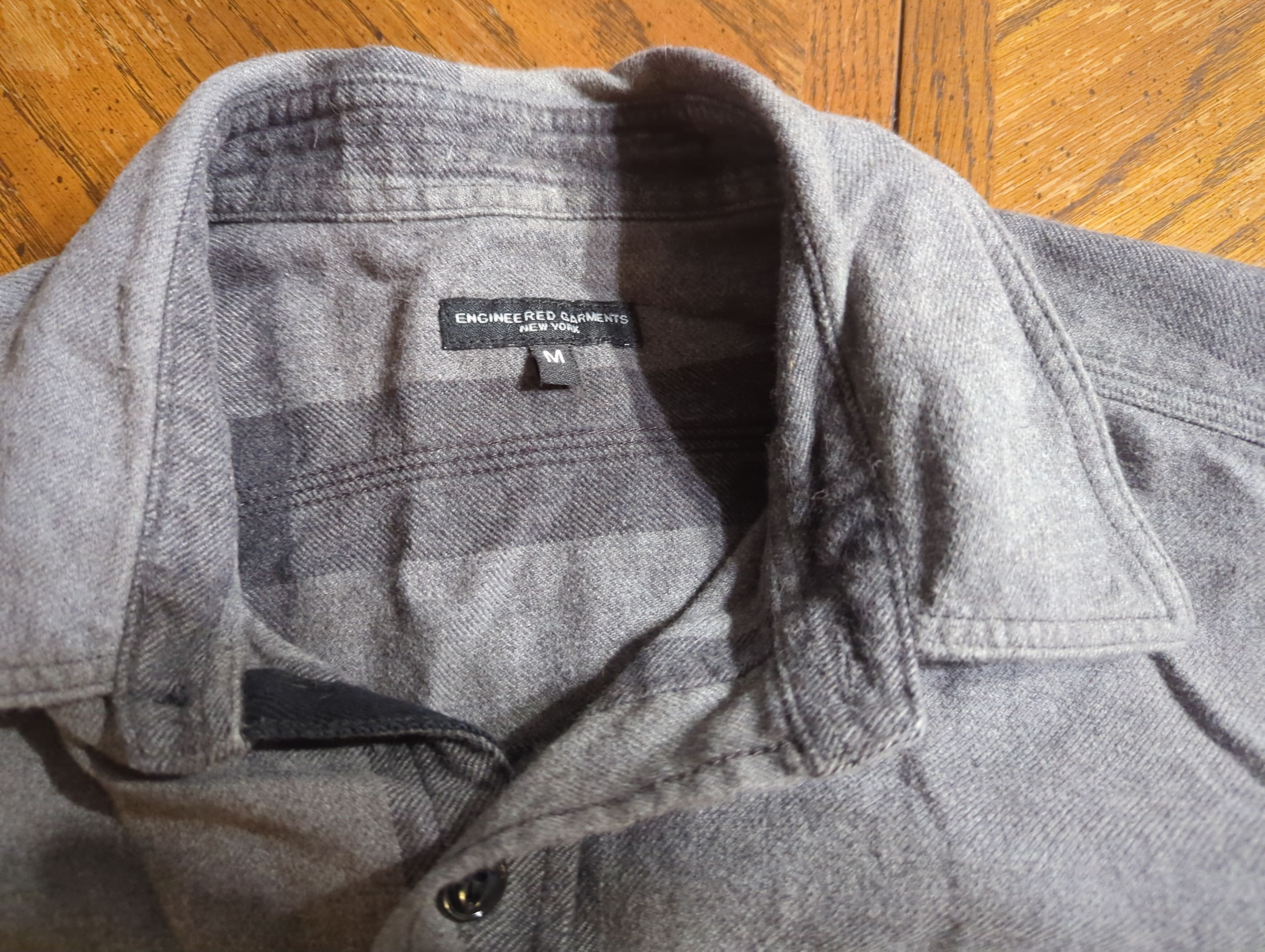 Engineered Garments Engineered Garments Work Shirt - Grey Big Plaid Size US M / EU 48-50 / 2 - 2 Thumbnail